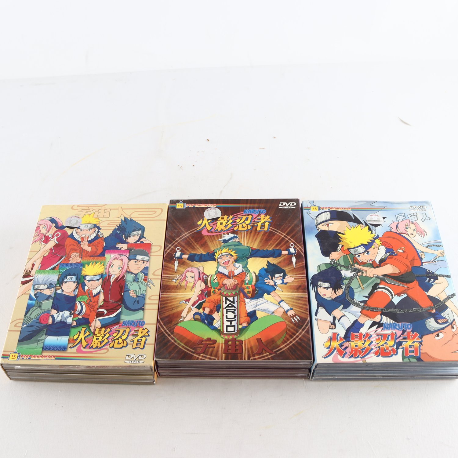 DVD 3 Boxar Naruto, 1-25, 26-50, 51-74
