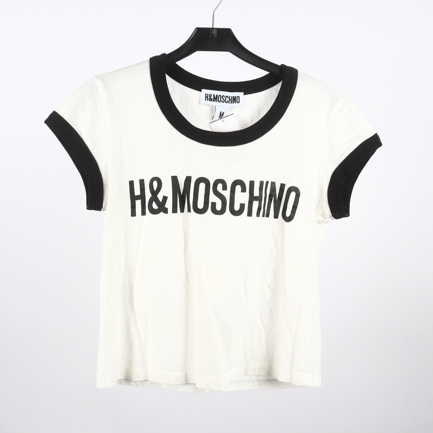 T-Shirt, H&M x Moschino, vit, stl. M