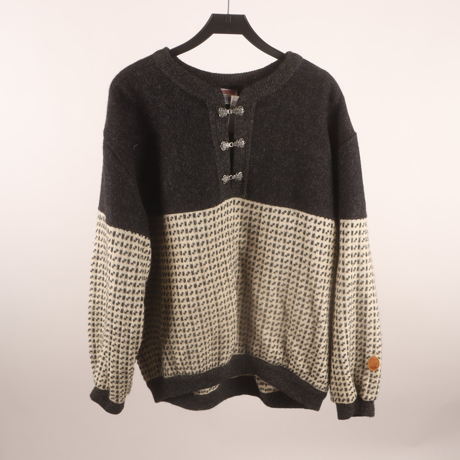 Tröja, Scandinavian knitwear of Norway, grå, 80% ull stl. XXL