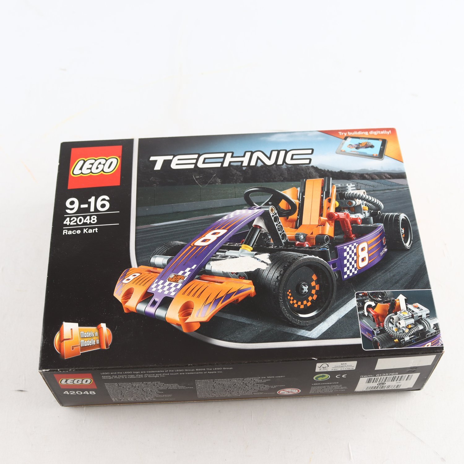 Lego, Lego technic race kart, 42048.