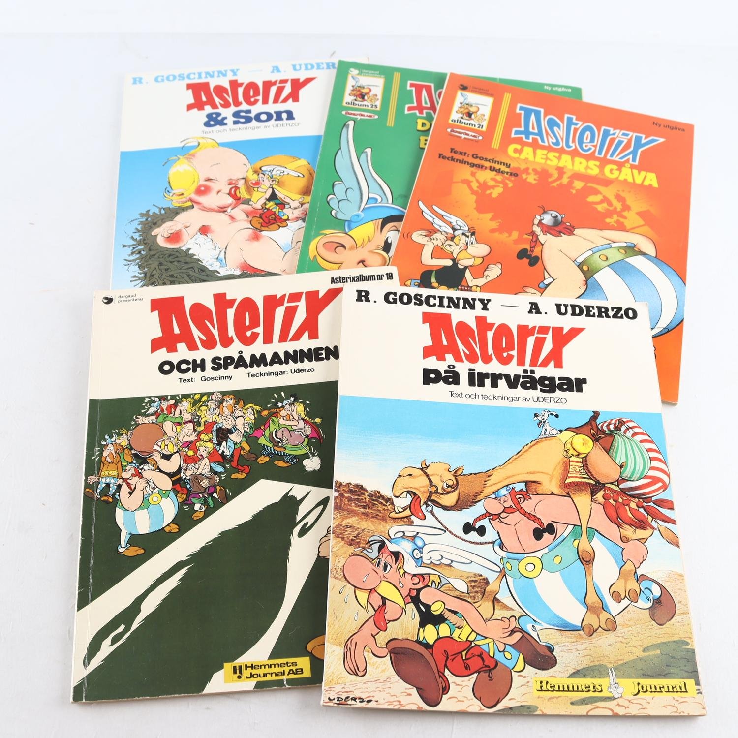 Asterix, paket med 5 album