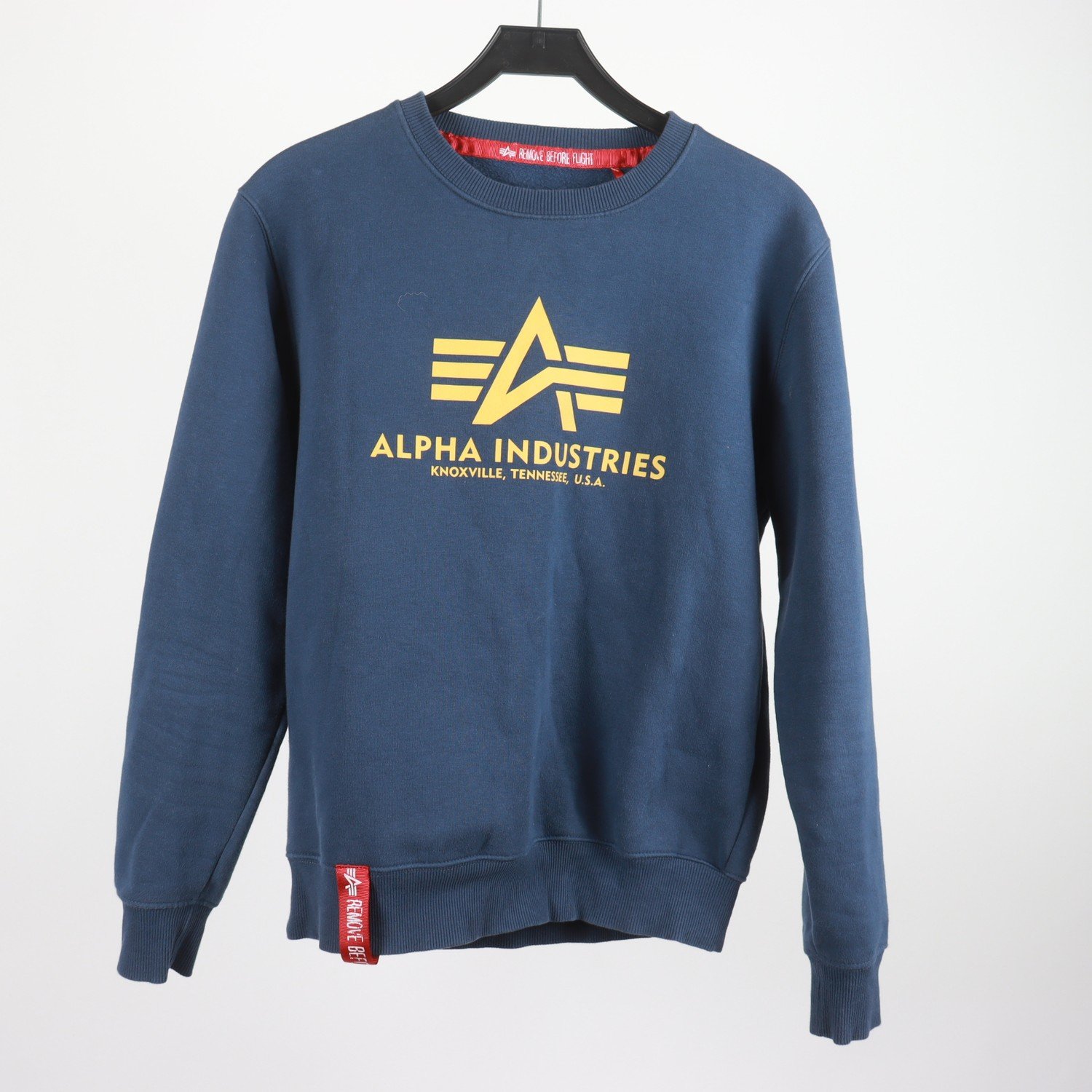Sweatshirt, Alpha Industries, blå, stl. S