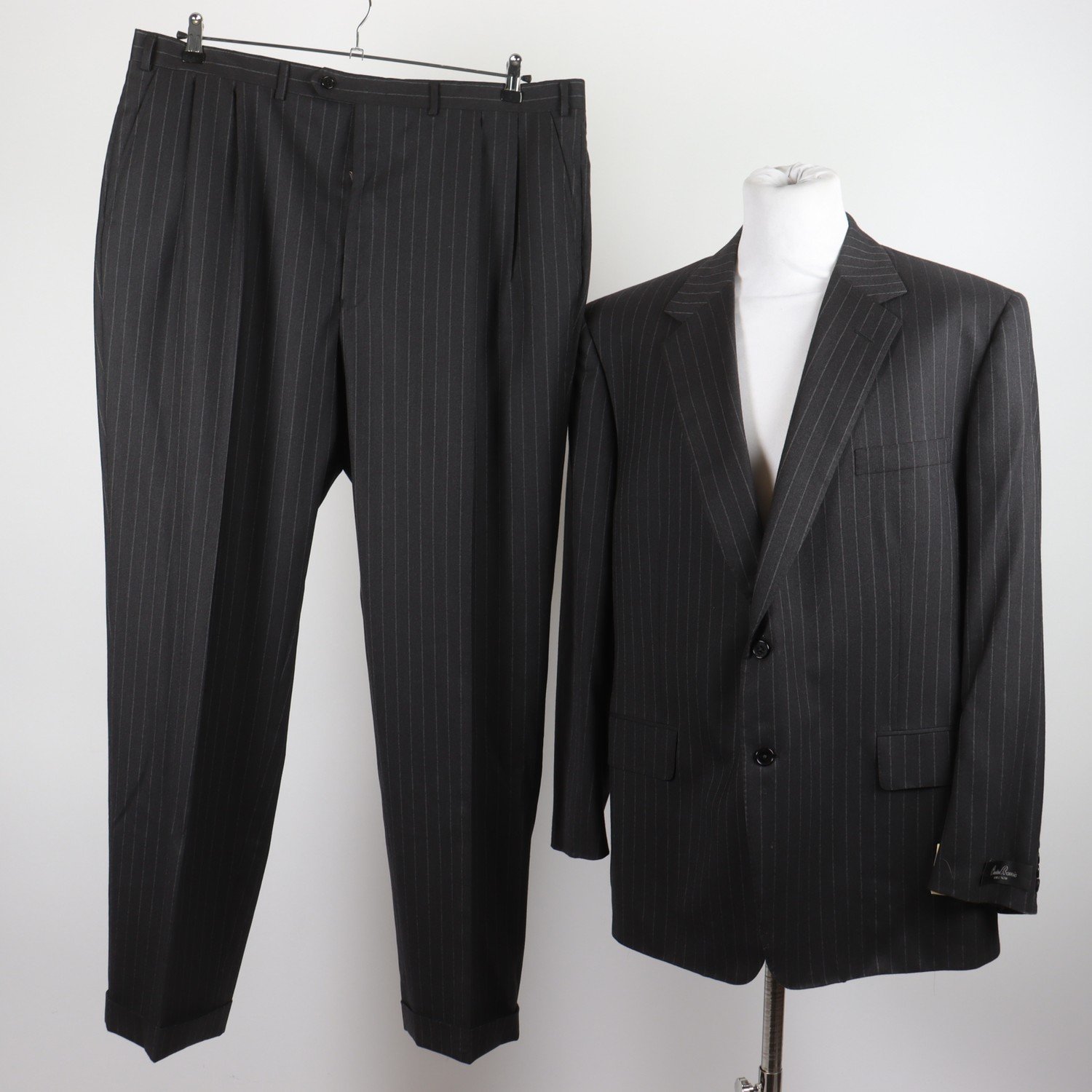 Kostym, Chester Barrie, svart, 100% ull, stl. 48 R