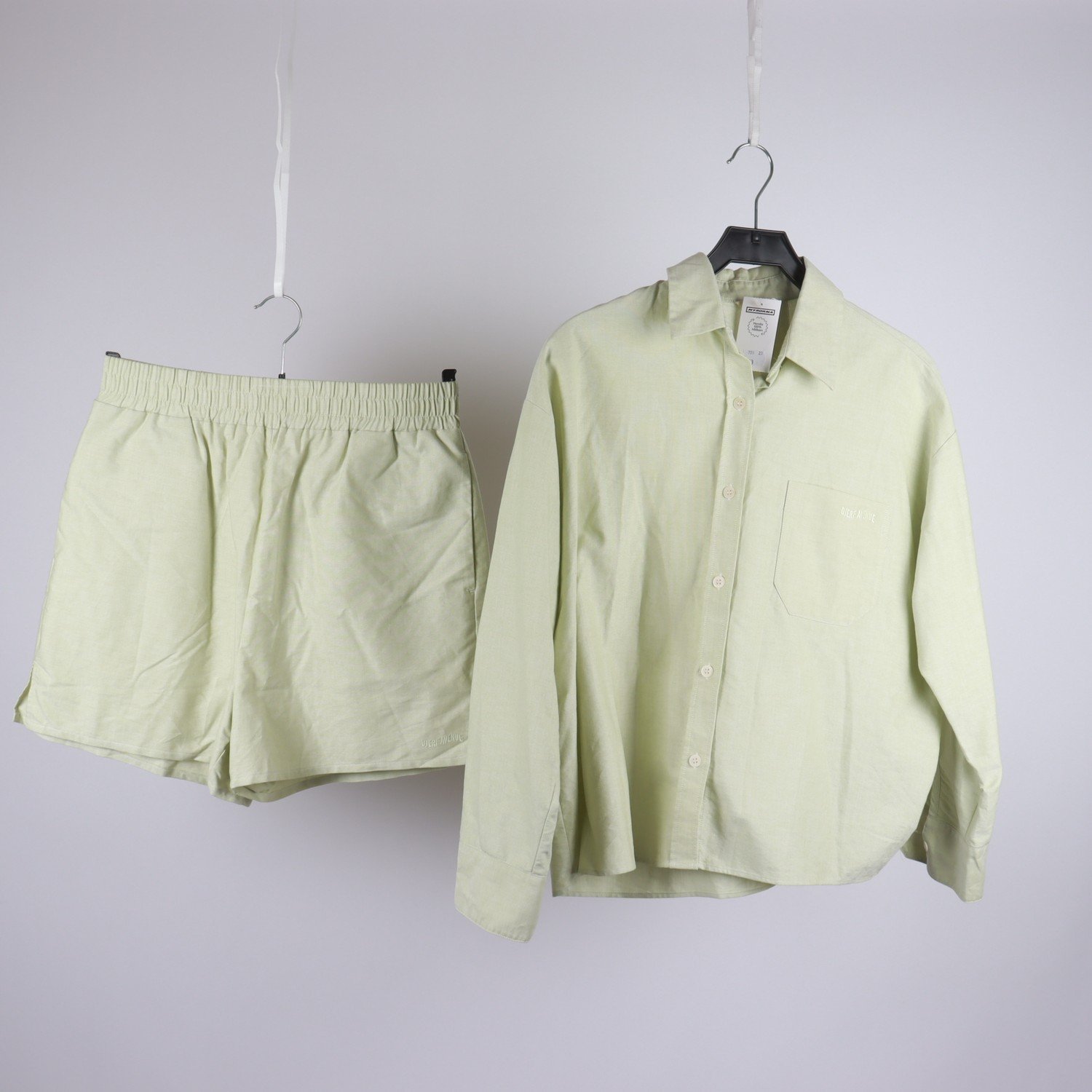 Set, blus och shorts, Djerf Avenue, ljusgrön, stl. S
