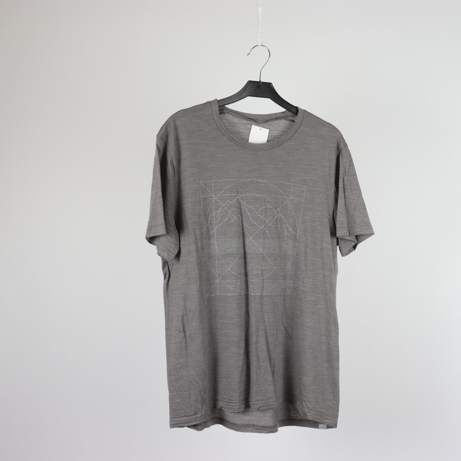 T-shirt, Houdini Sportswear, grå, 60 % merinoull/ 40 % lyocell, stl. M