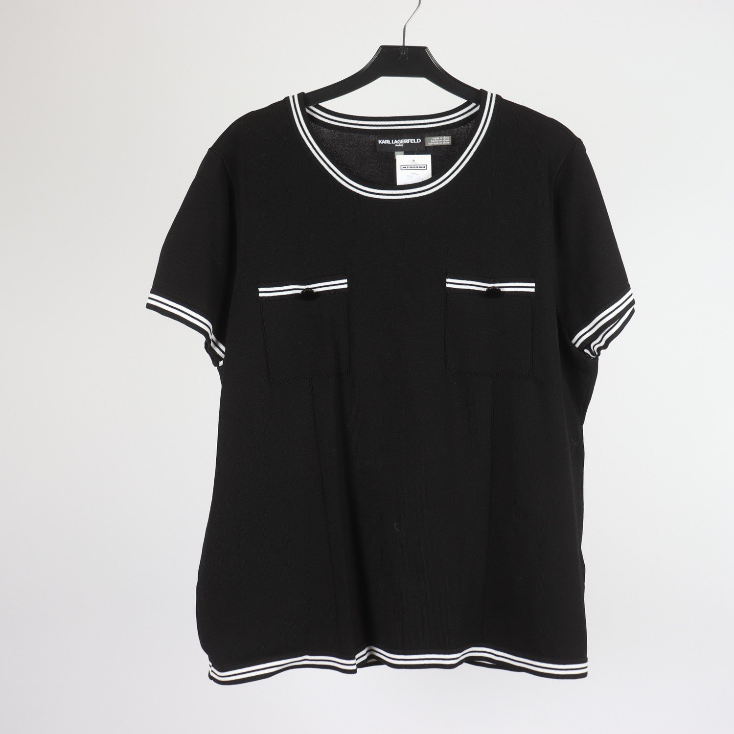 T-shirt, Karl Lagerfeld, svart, stl. L