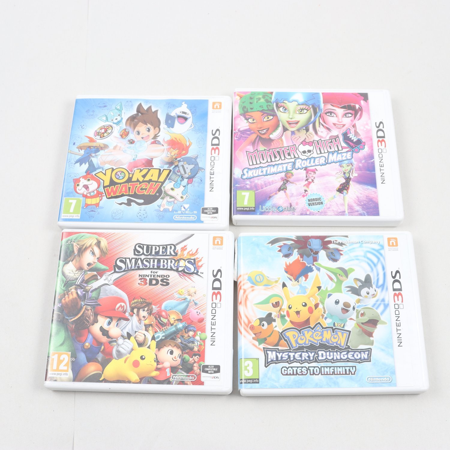 Spel, Nintendo 3DS, blandat 4st