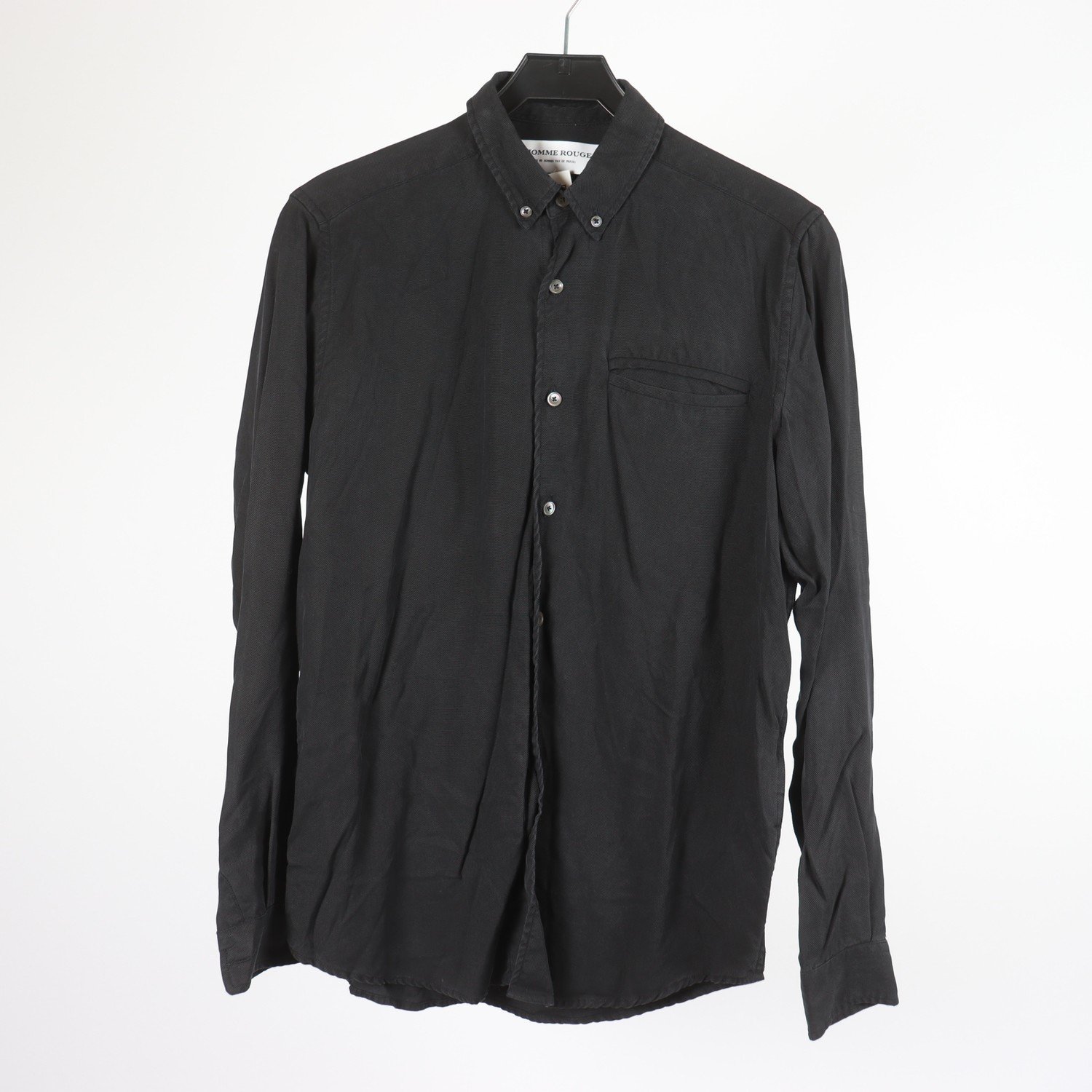 Skjorta, L’Homme Rouge, 100% tencel, svart, stl. 48