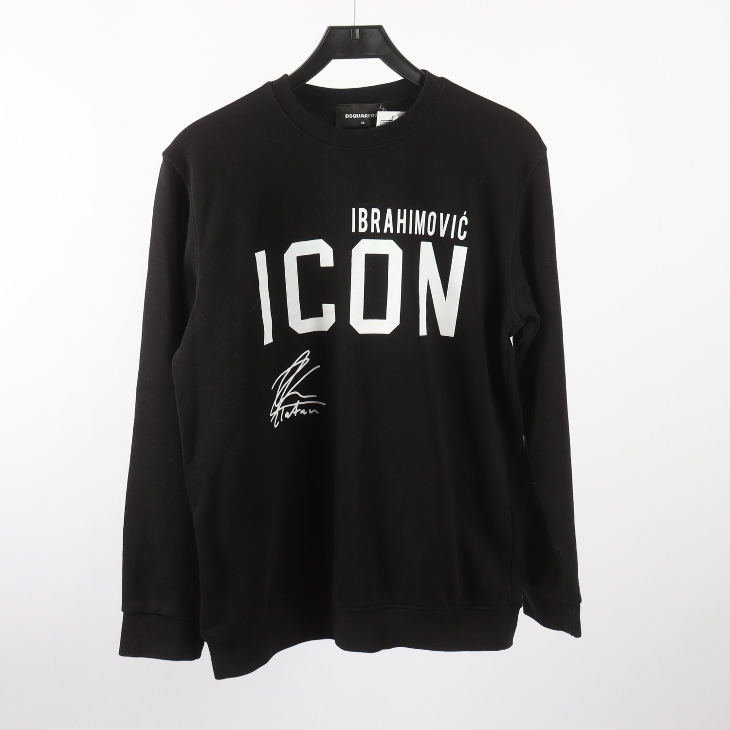 Sweatshirt, Dsquared2, Icon Zlatan Ibrahimovic, svart, stl. XL