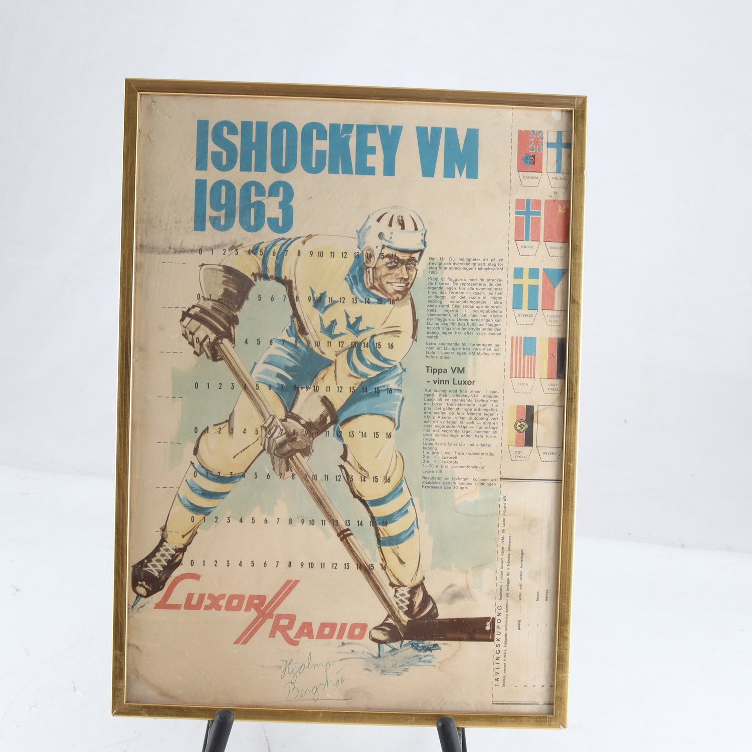 Tryck, Ishockey, VM 1963. Samfraktas ej.