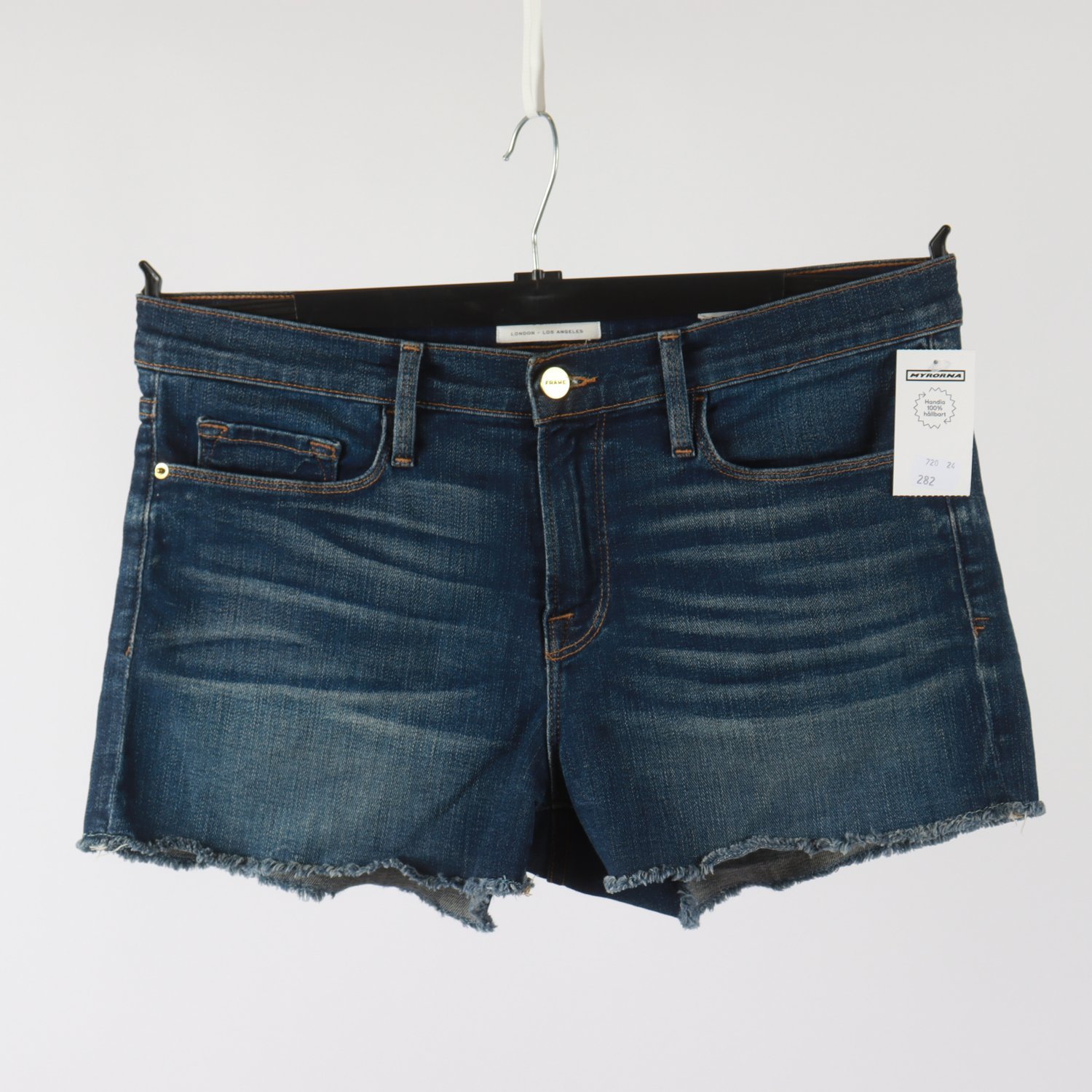 Jeansshorts, FRAME, blå, stl. 29″