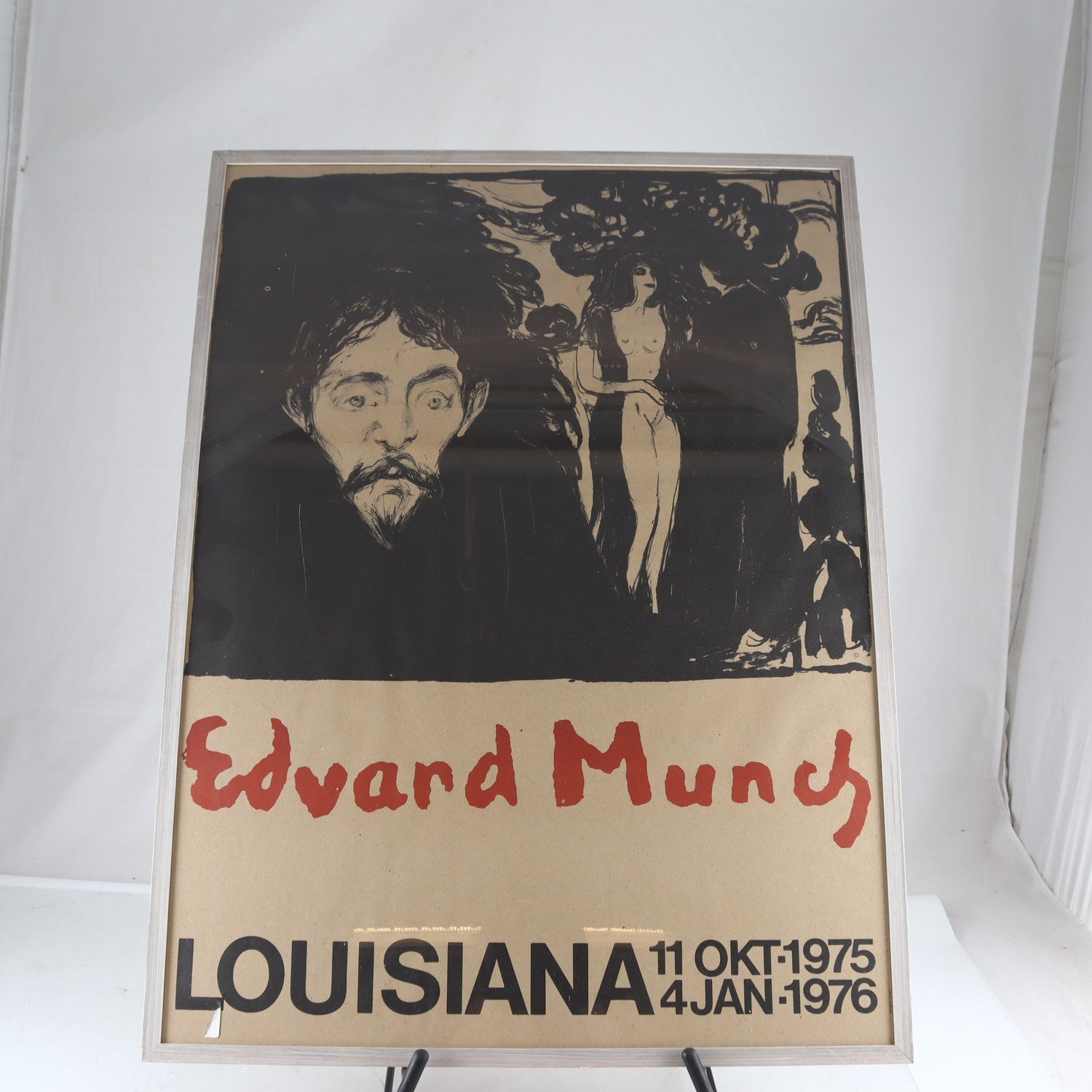 Utställningsposter, Edvard Munch, Louisiana, 1975-76. Endast avhämtning.