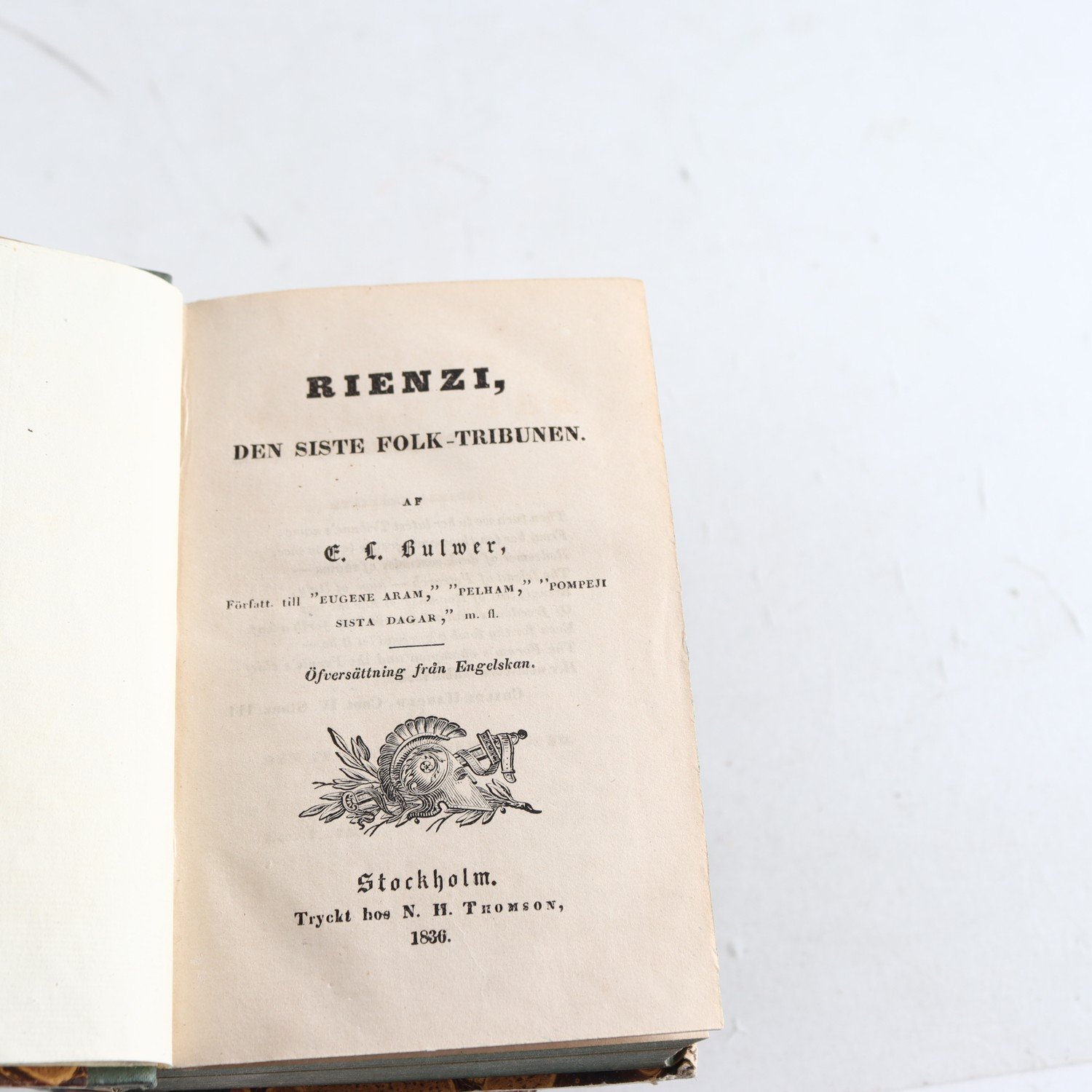 E.L. Bulwer, Miss Ferrier, mfl., 4 volymer utgivna 1836