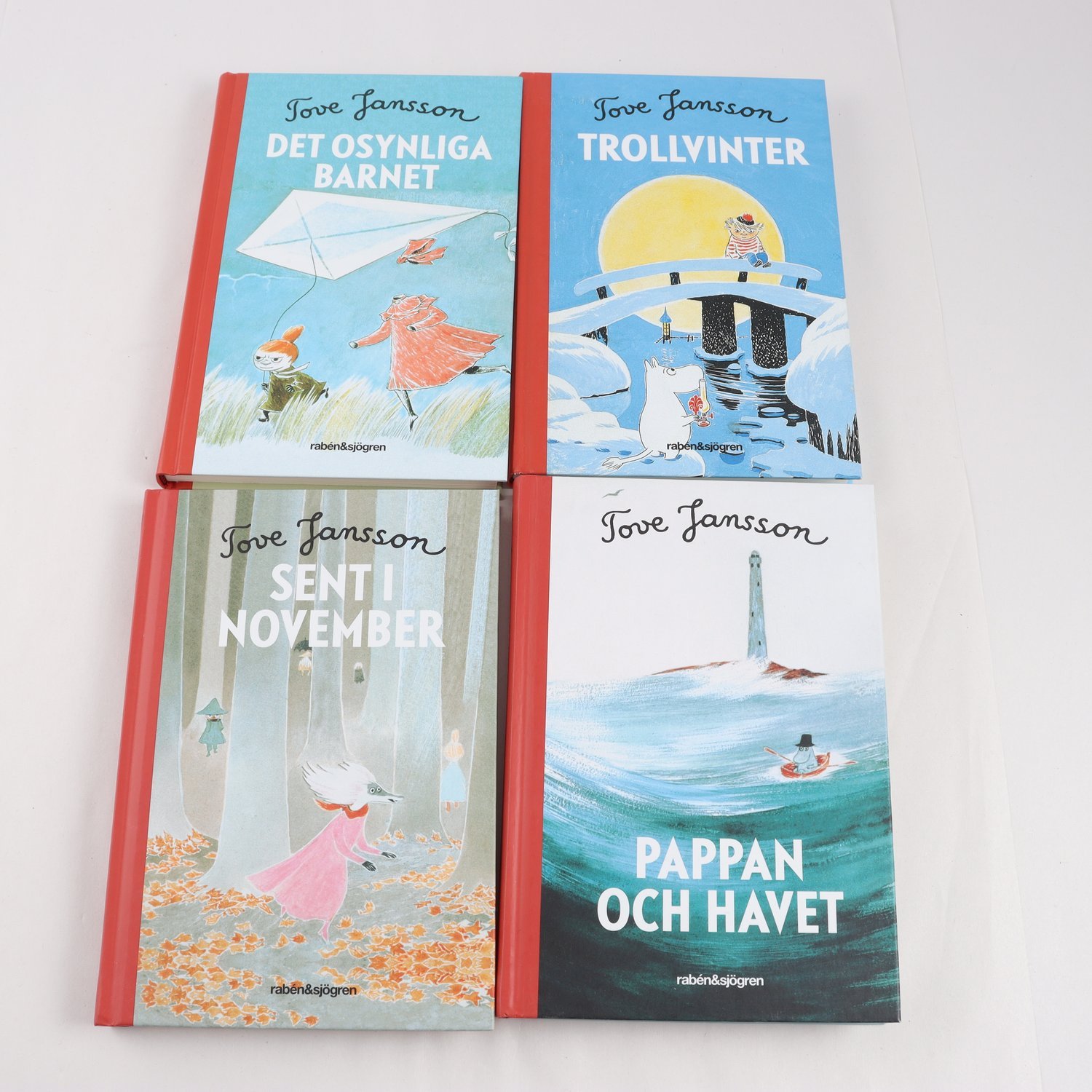 Tove Jansson, bokpaket med 4 volymer. Samfraktas ej med annat.