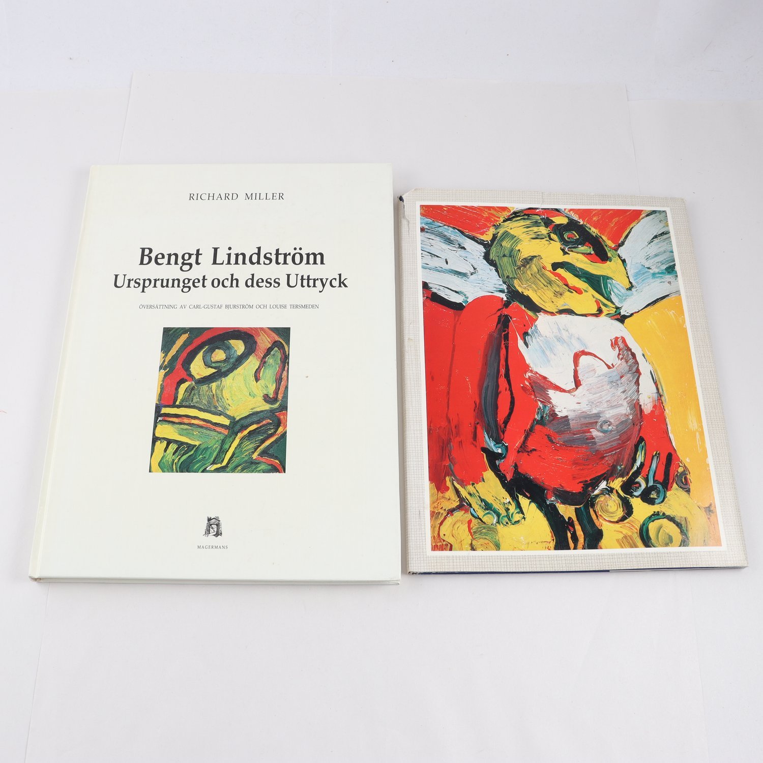 Bengt Lindström, två volymer varav den ena signerad av konstnären