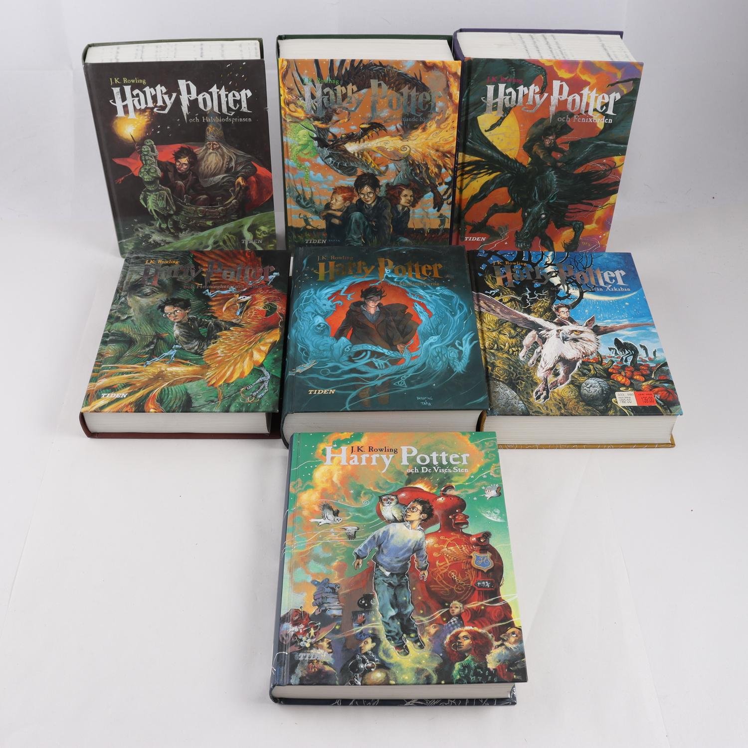 J.K. Rowling, Harry Potter, komplett serie med 7 volymer