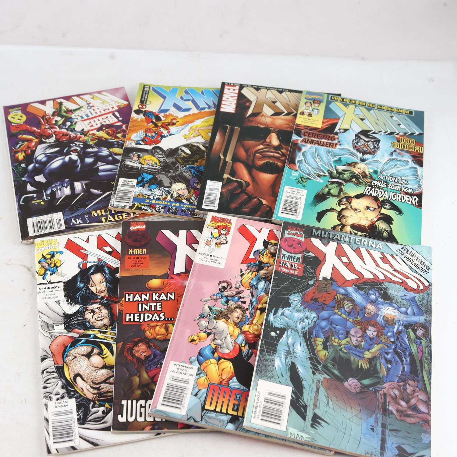 Serietidningar, X-Men, blandade årgångar. Marvel