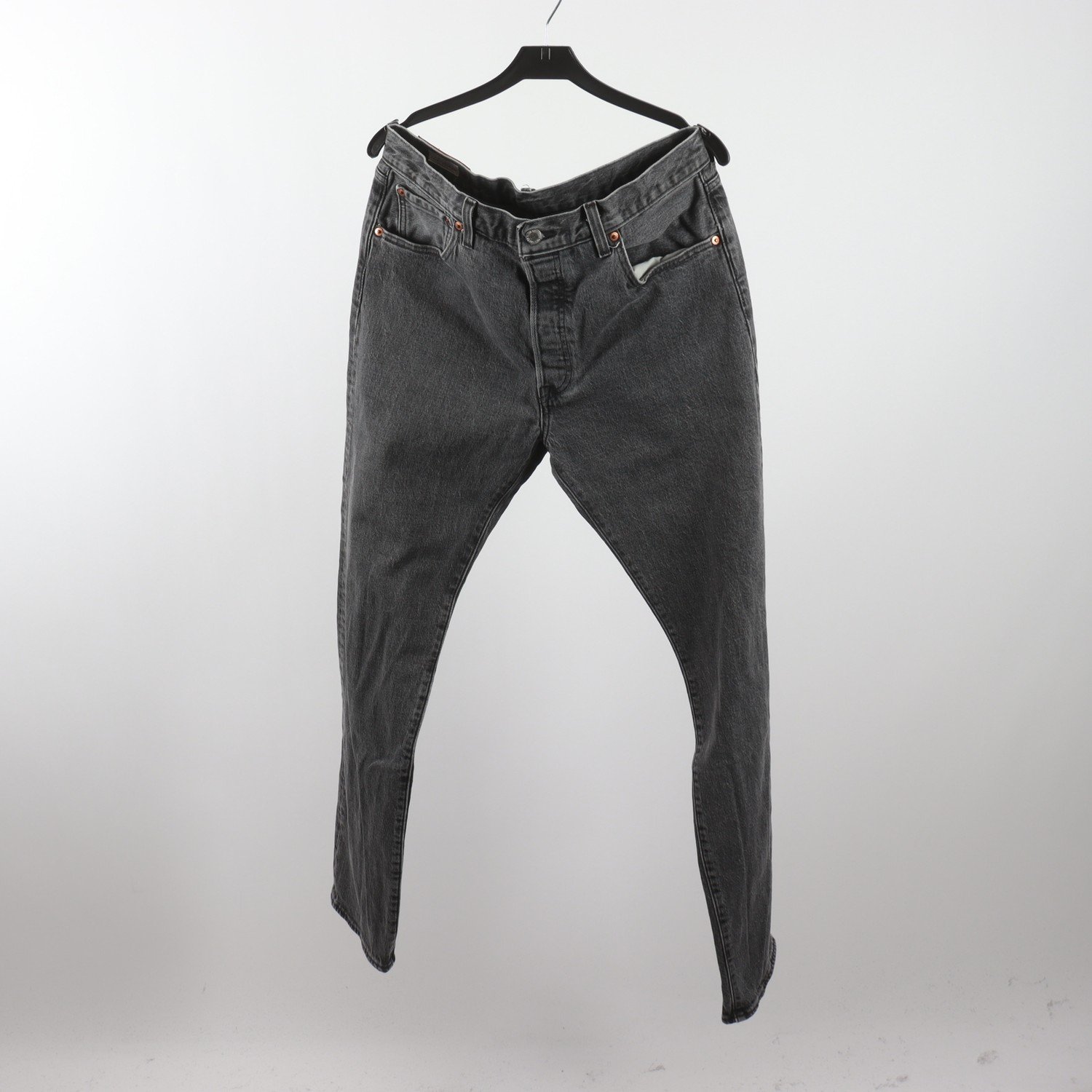 Jeans, Levi’s Strauss, 501, grå, stl. W 33 L 32