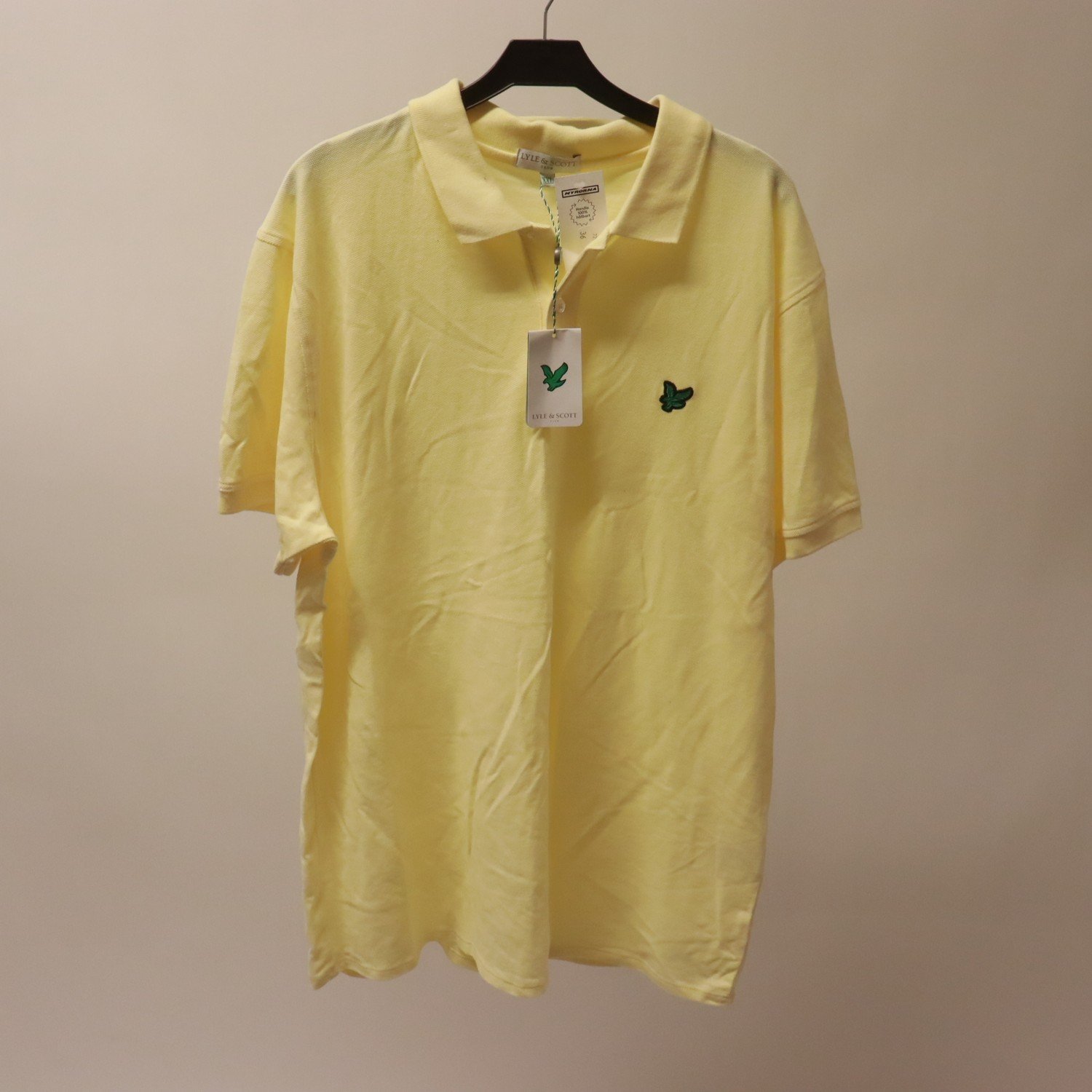 Piké, Lyle & Scott, gul, stl. XXL