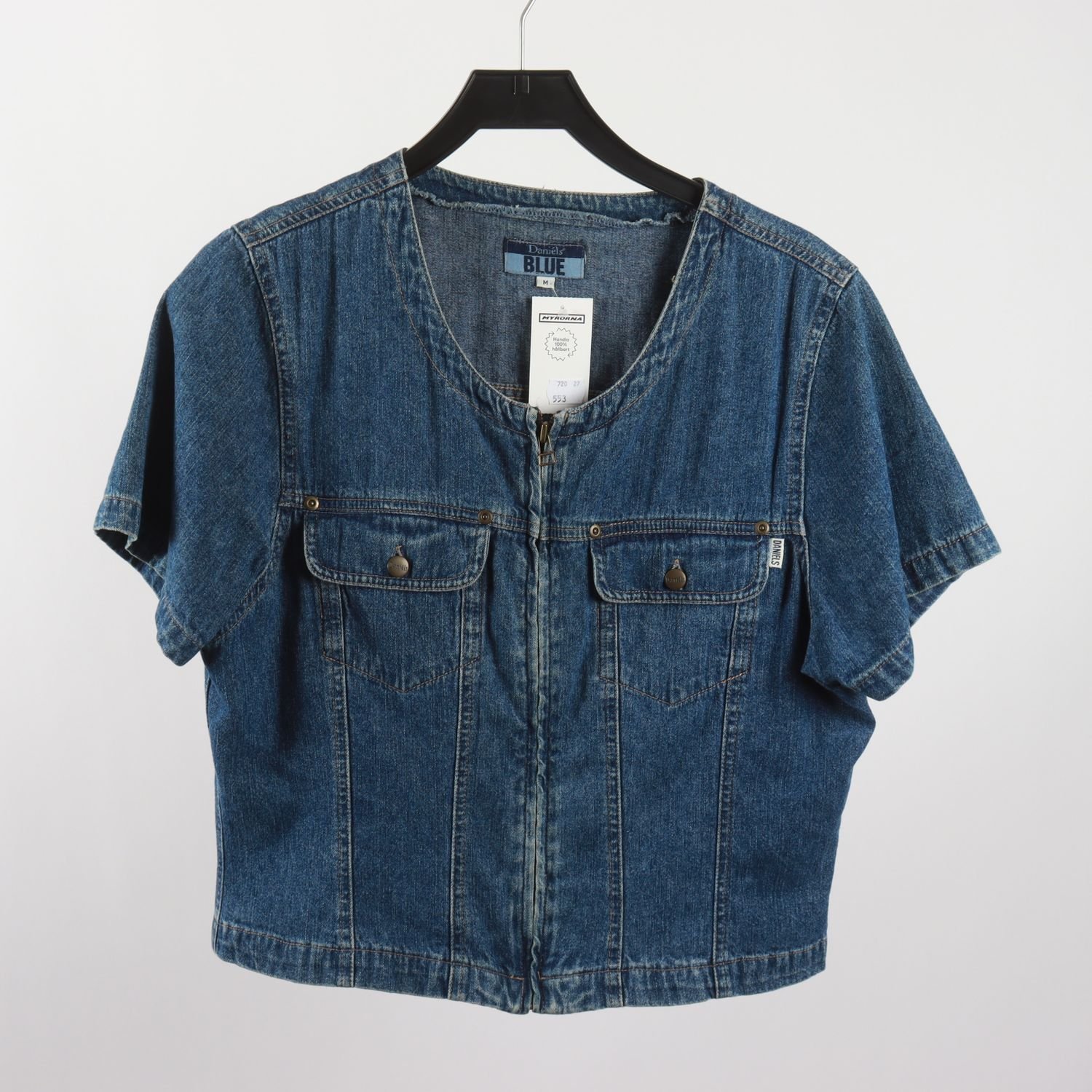 Jeansblus, Daniéls Blue, vintage, blå, stl. M