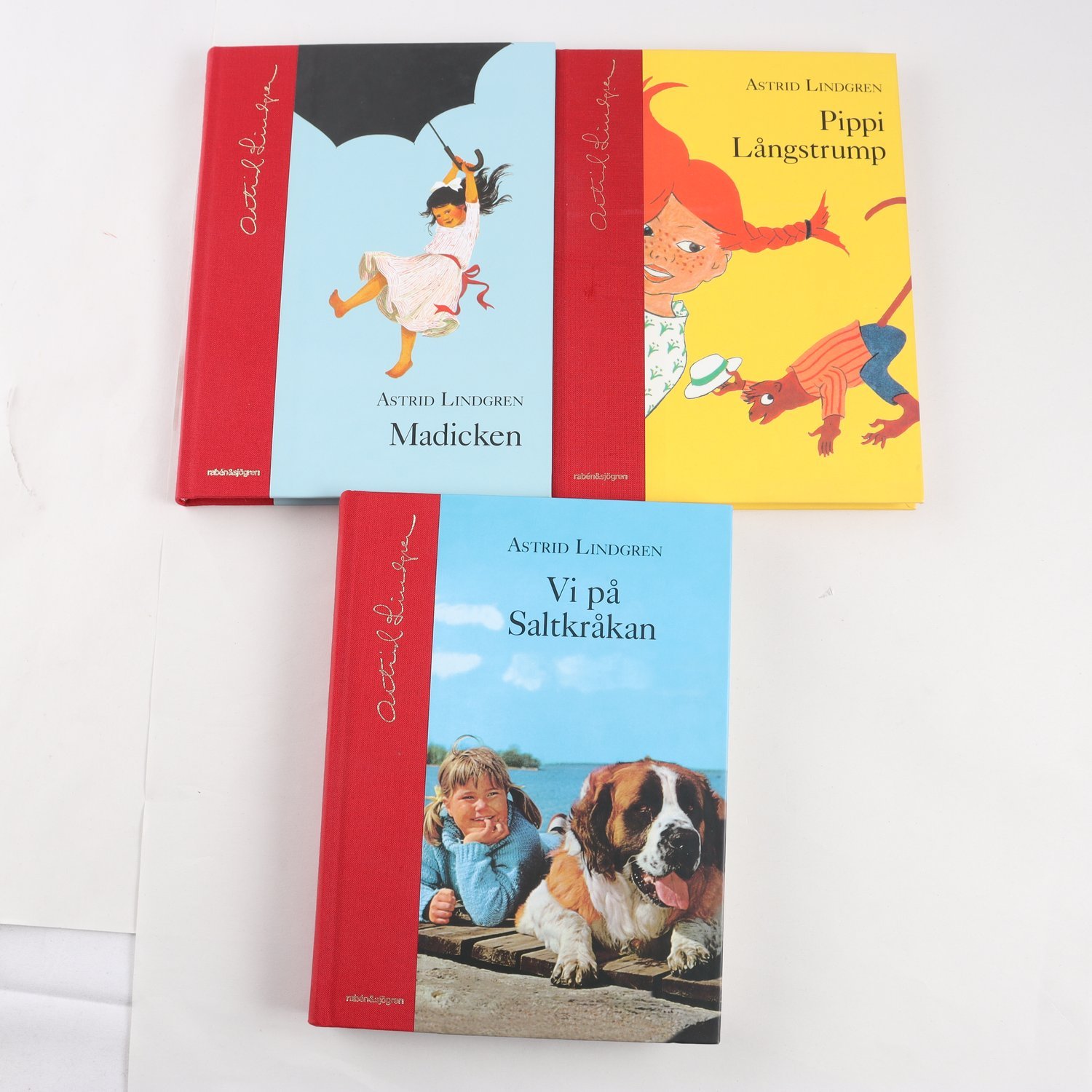 Astrid Lindgren, bokpaket med 3 volymer