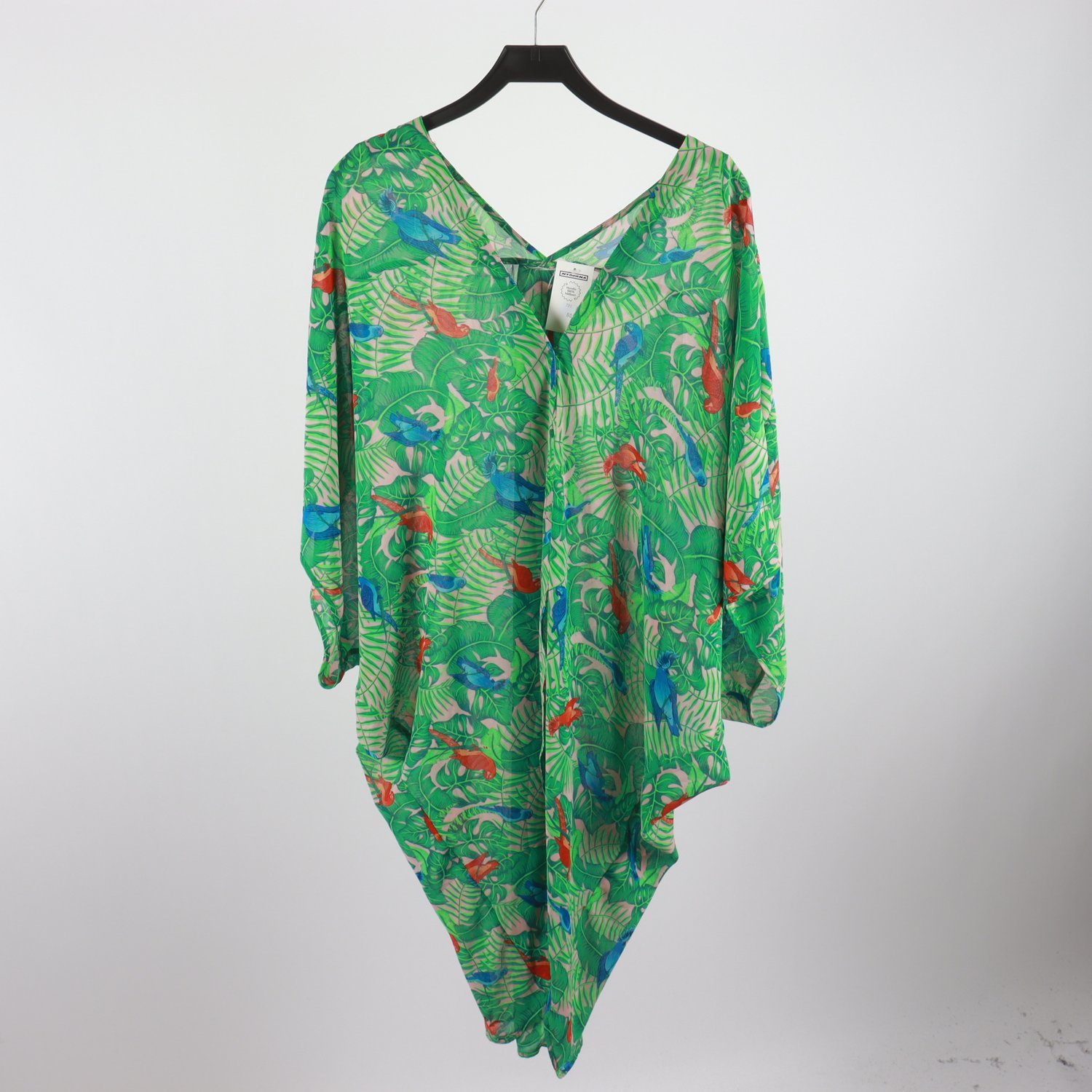 Strandklänning, Monki, grön, mönstrad, stl. Onesize