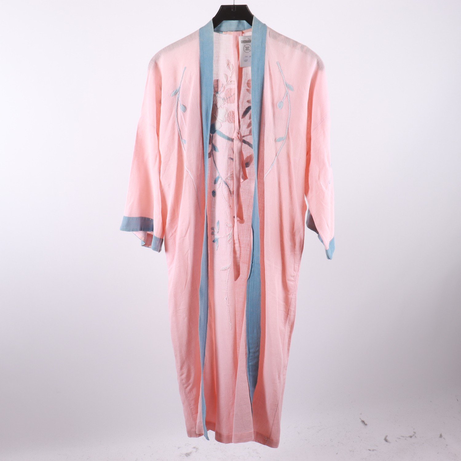 Kimono, Okänt, rosa, broderad, stl. onesize