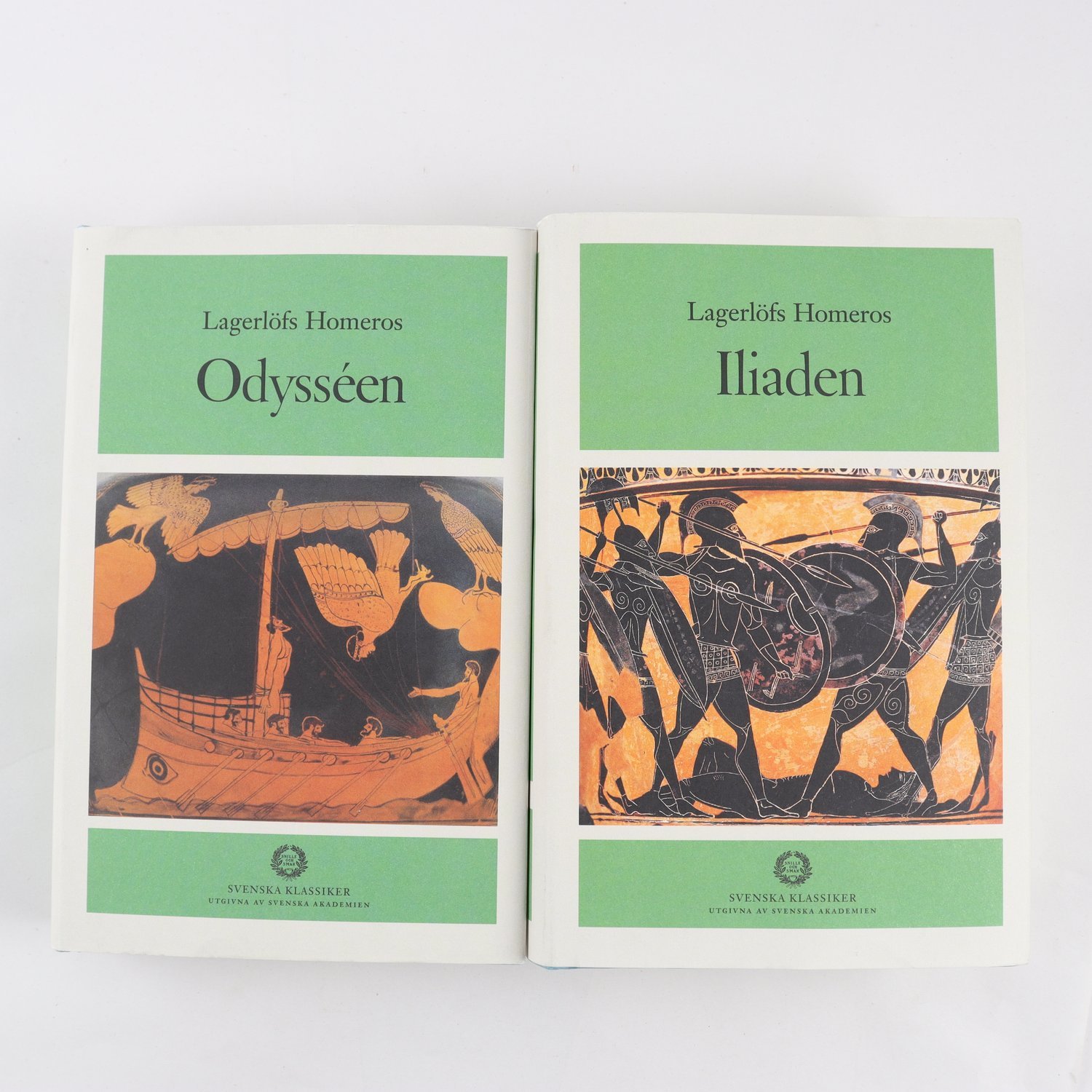Homeros, Iliaden & Odysséen, 2 vol., översättning Erland Lagerlöf