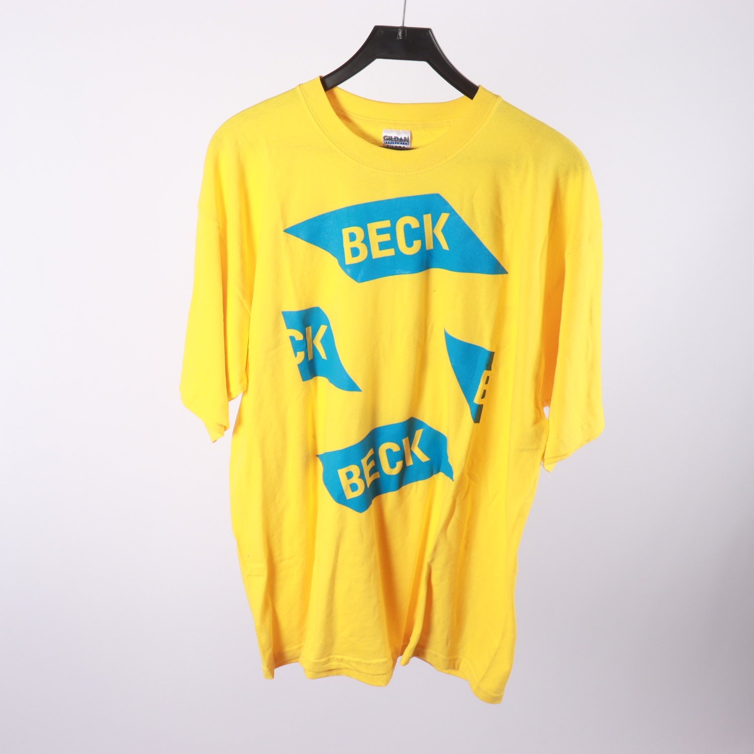T-shirt med tryck, Gildan, Beck, gul, stl. XL