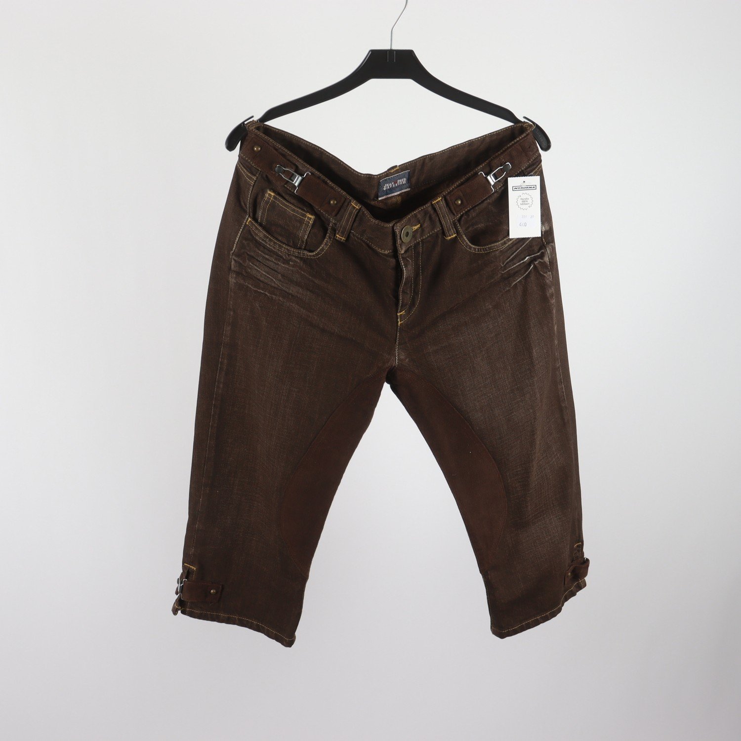 Jeans, Capri, Jean Paul Gaultier, brun, stl. 30