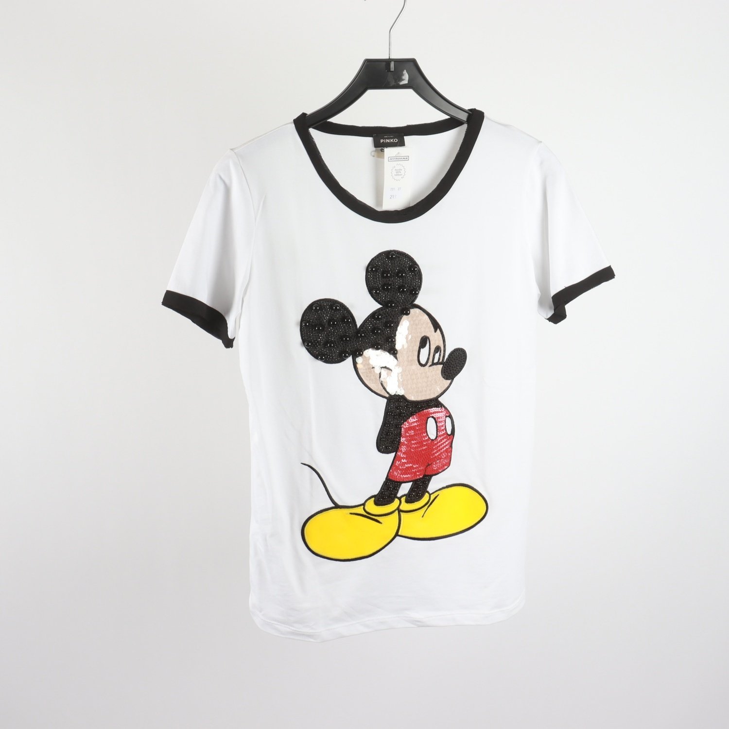 T-shirt, Pinko, Disney, Mickey Mouse, vit, stl. M