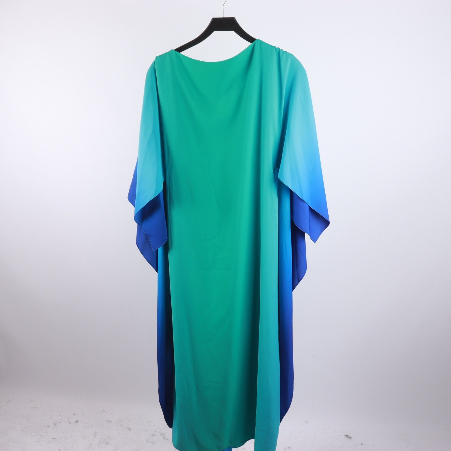 Klänning, långklänning, H&M, blå, grön, stl. S oversize