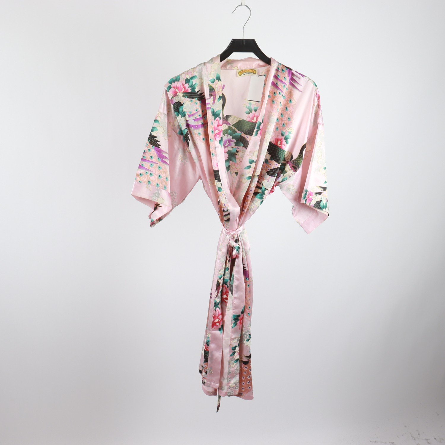 Kimono, Oriental Village, rosa, mönstrad, stl ca S/M