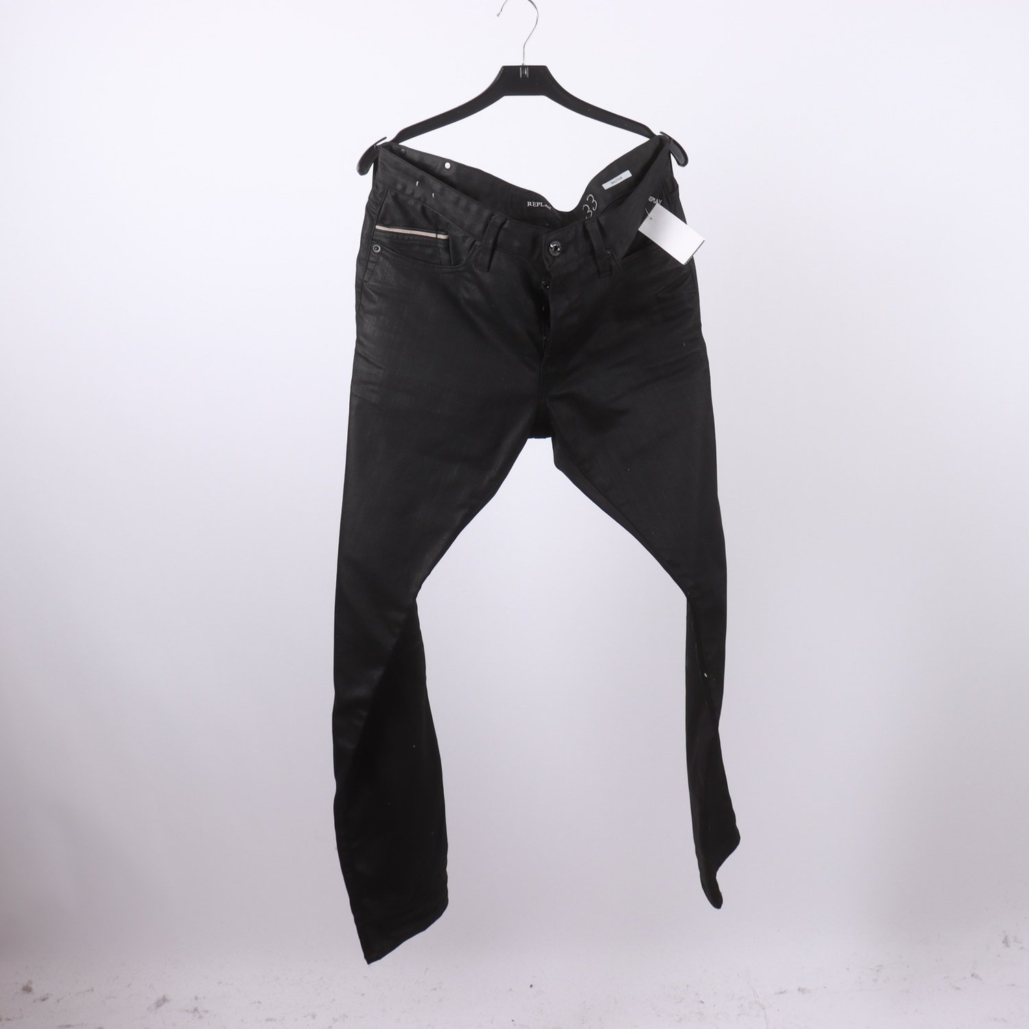 Jeans, Replay, svart, stl. W33/L32