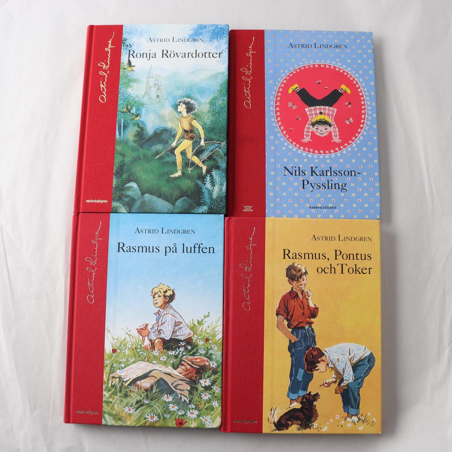 Astrid Lindgren, bokpaket med 4 volymer