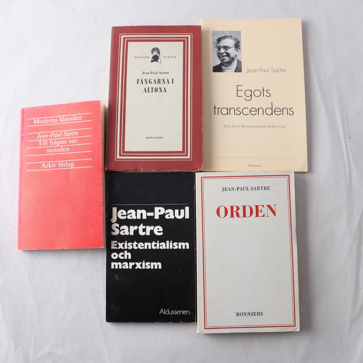 Jean-Paul Sartre, bokpaket med 5 volymer