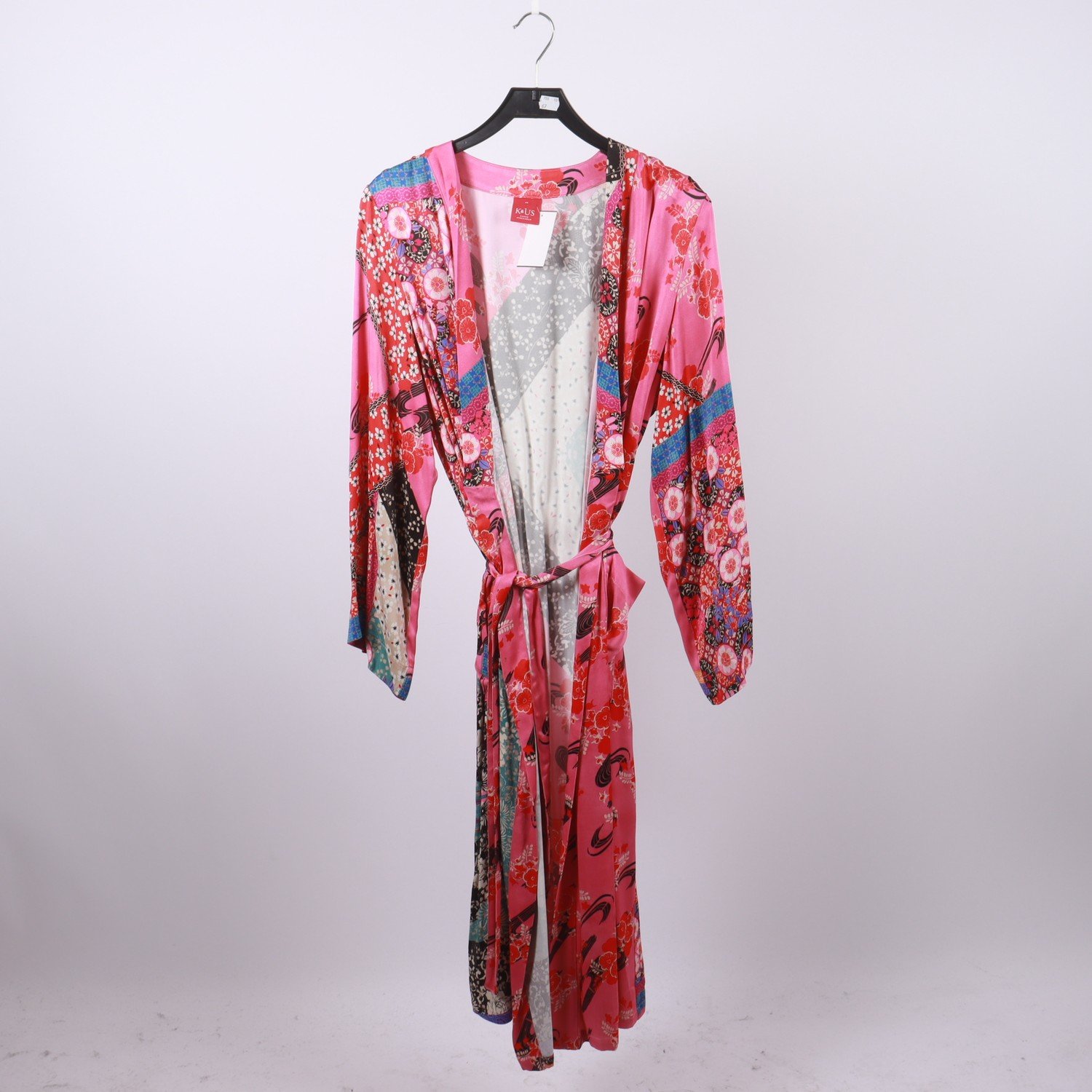 Kimono, K&US, rosa, mönstrad, stl. 38