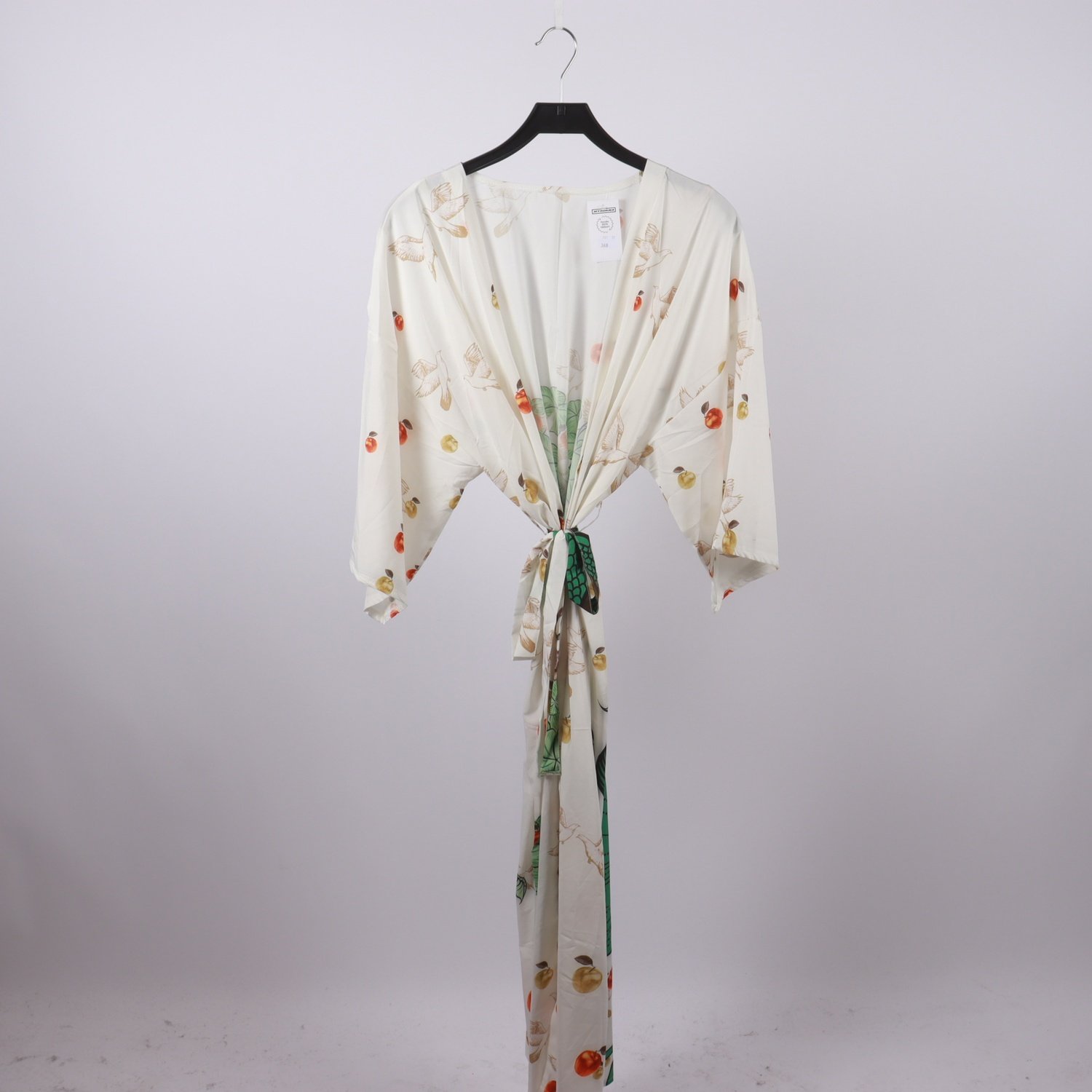Kimono, Okänt, vit, mönstrad, stl. One size