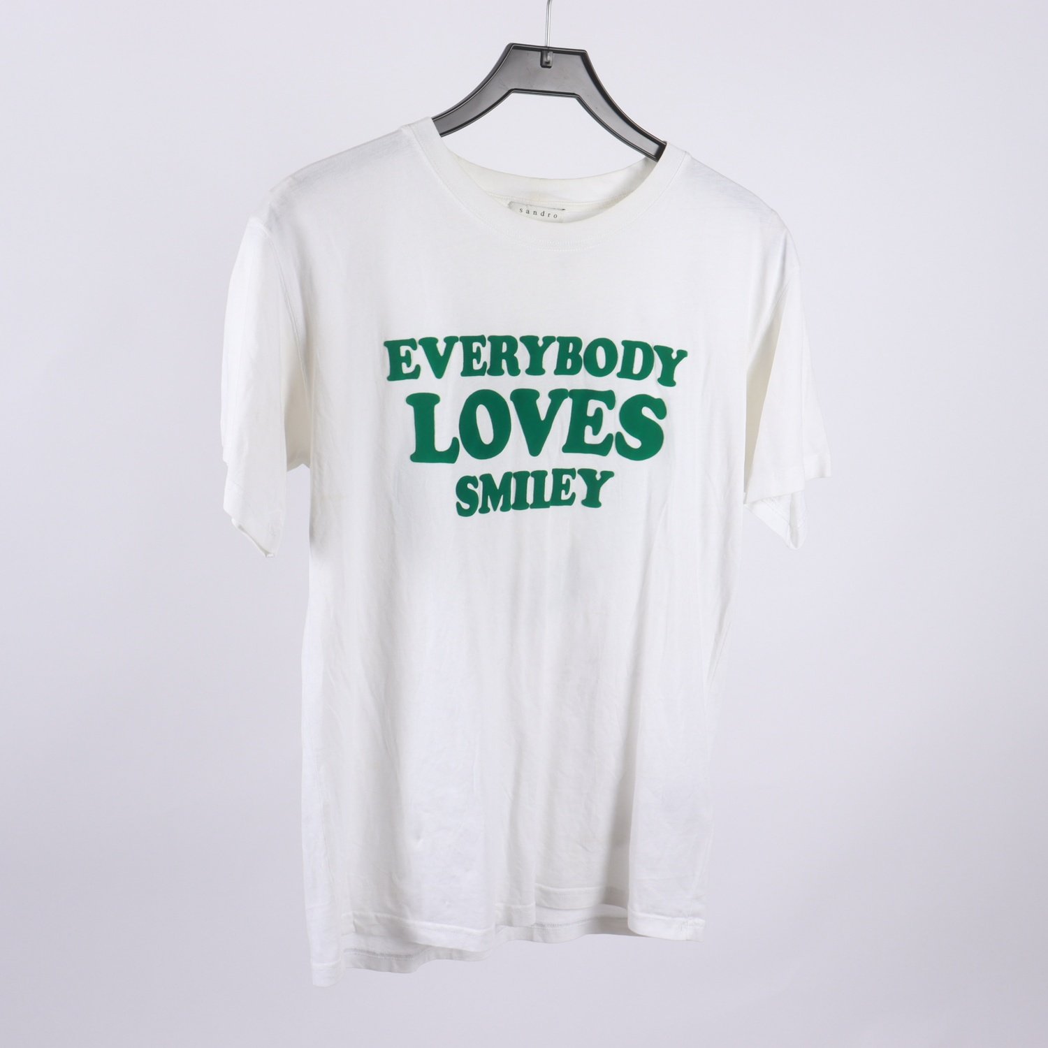 T-shirt, Sandro x Smiley, vit, stl. 0 (XS)