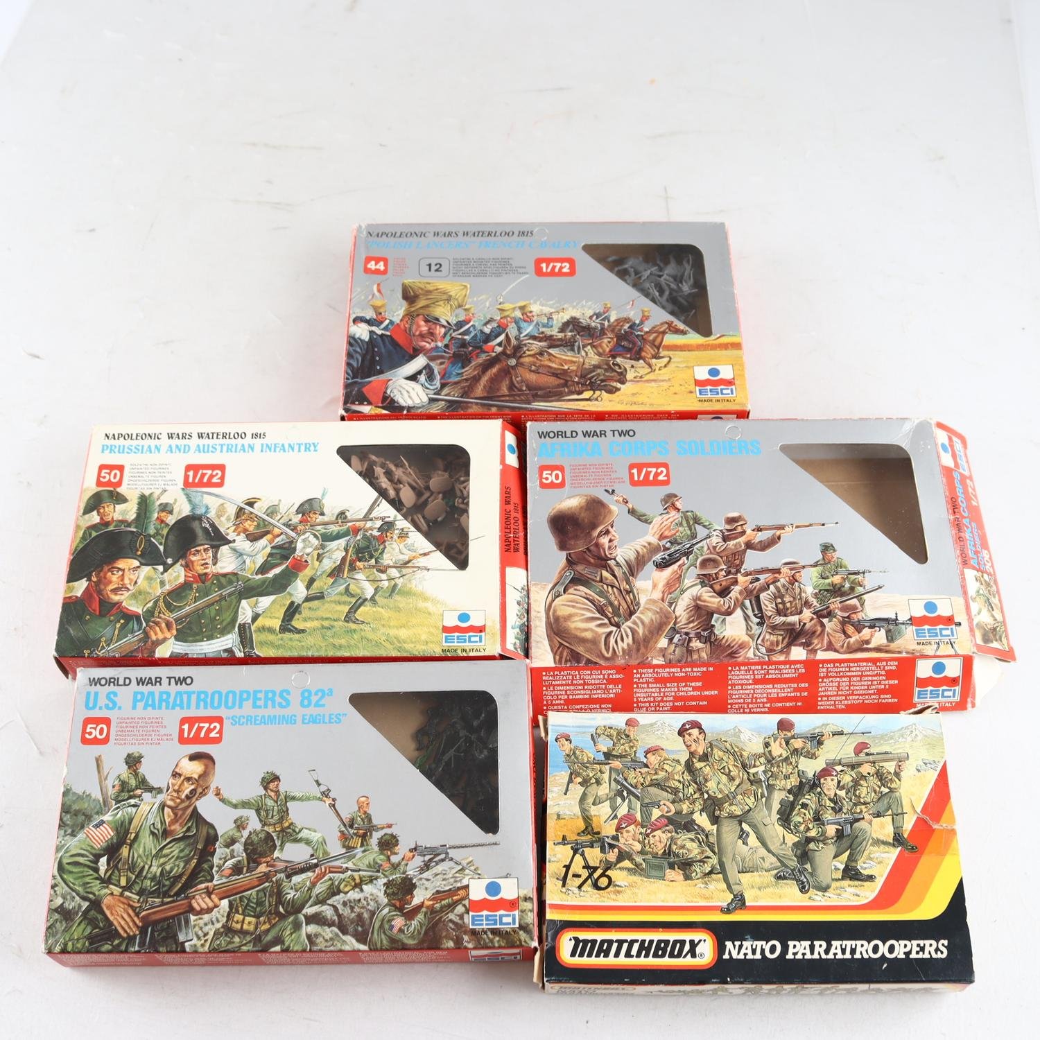 Figurer, soldater, plast, Esci, Matchbox