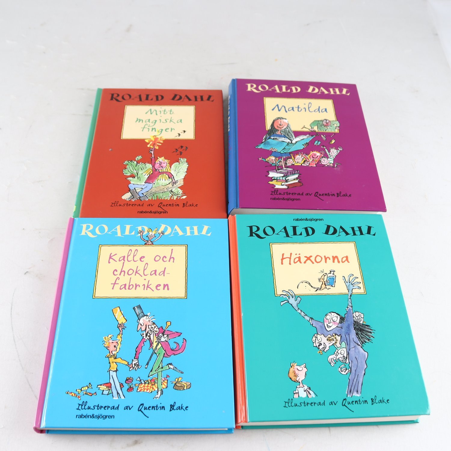 Roald Dahl, bokpaket med 4 volymer