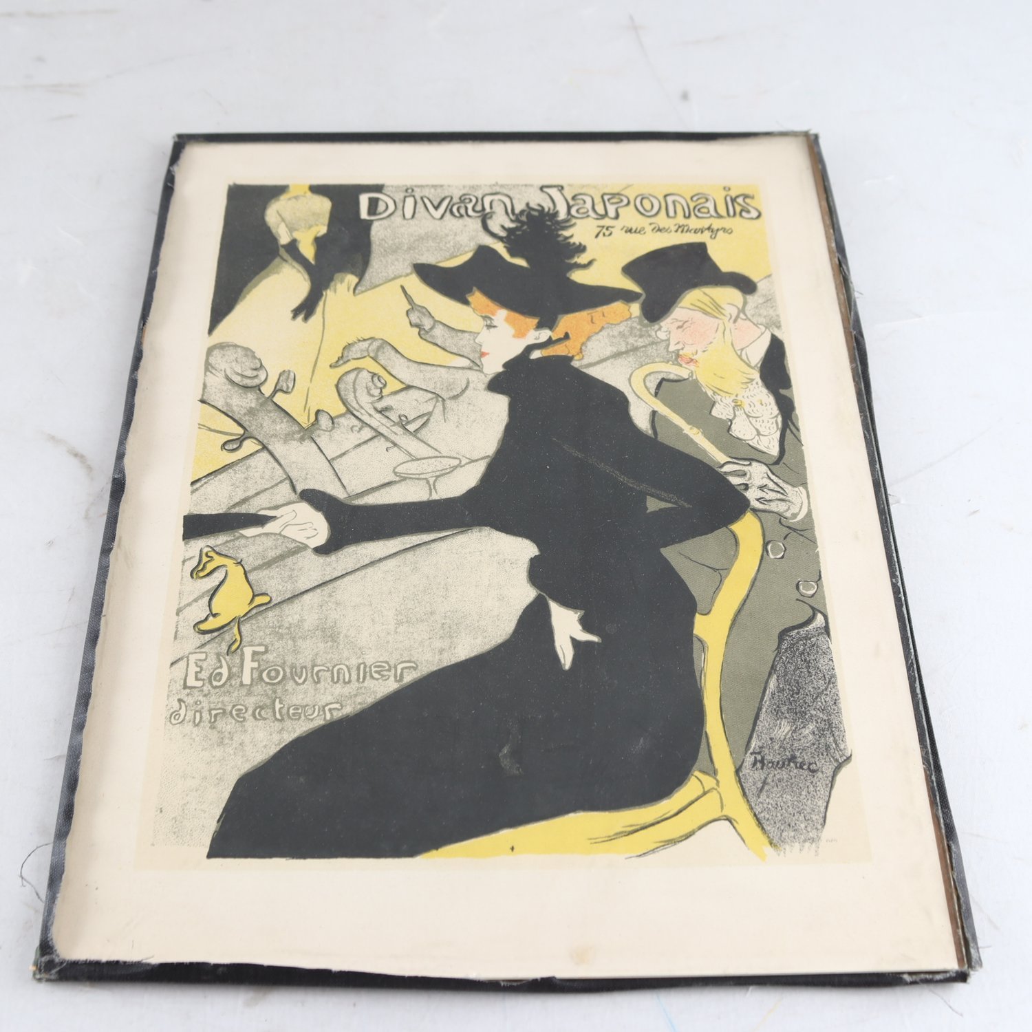 Litografiskt tryck, Divan Japonais, Toulouse Lautrec. Samfr ej.