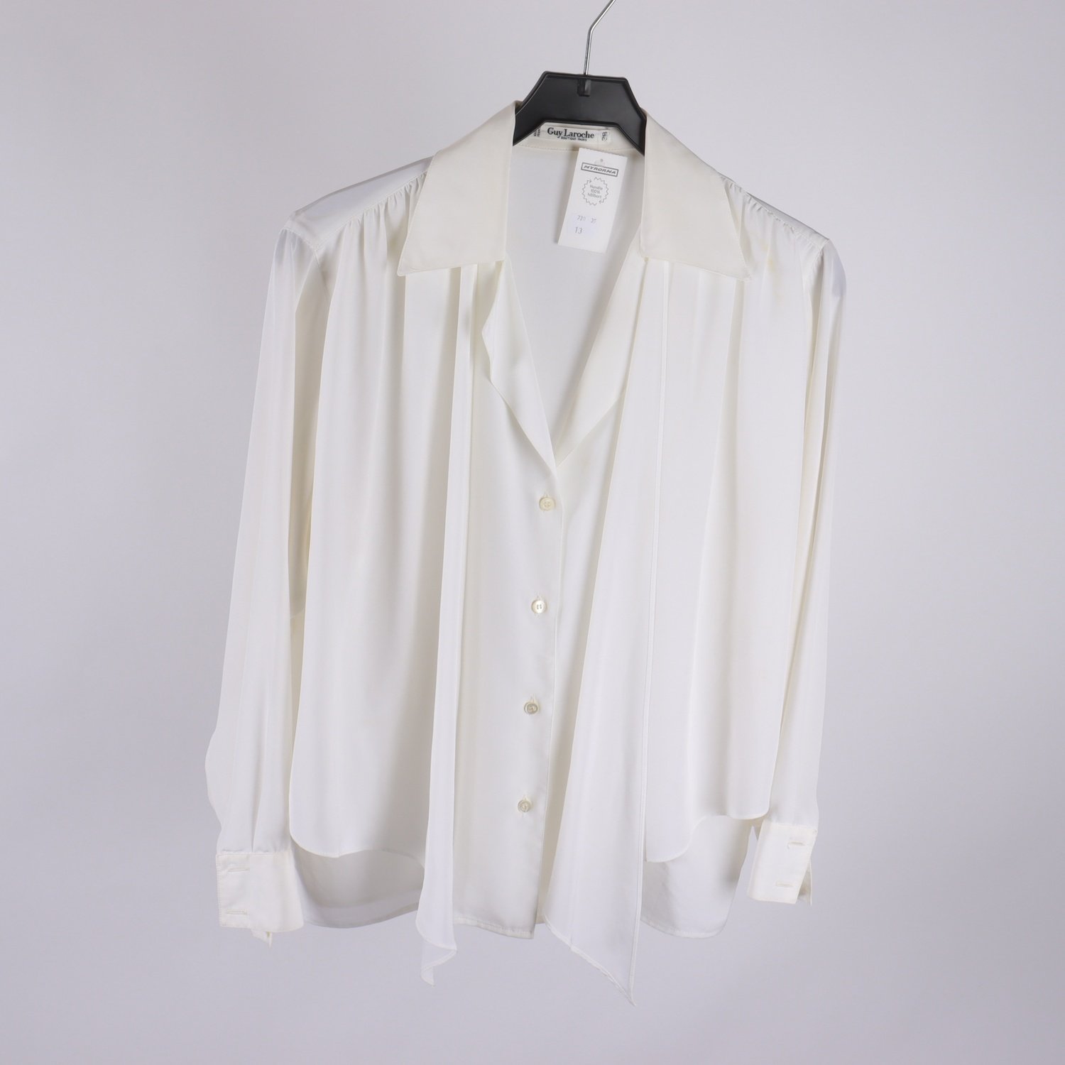 Blus, Guy Laroche, vit, stl. 38