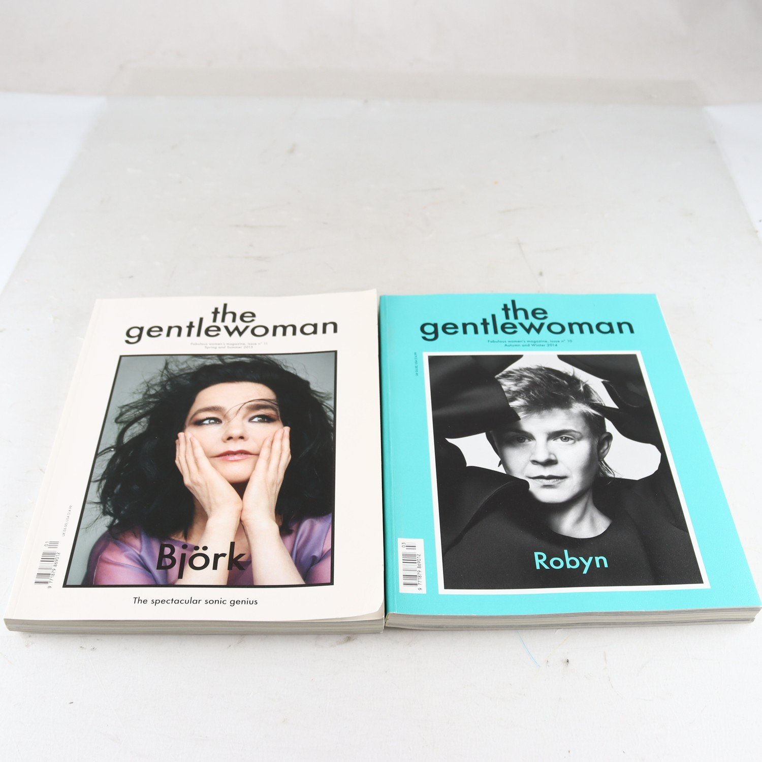 The Gentlewoman, No.10, 2014, med Robyn och No.11, 2015, med Björk