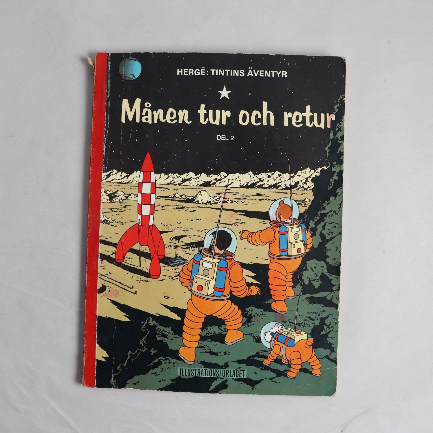 Tintins äventyr, Månen tur och retur del 2 (1:a upplagan, 1954)