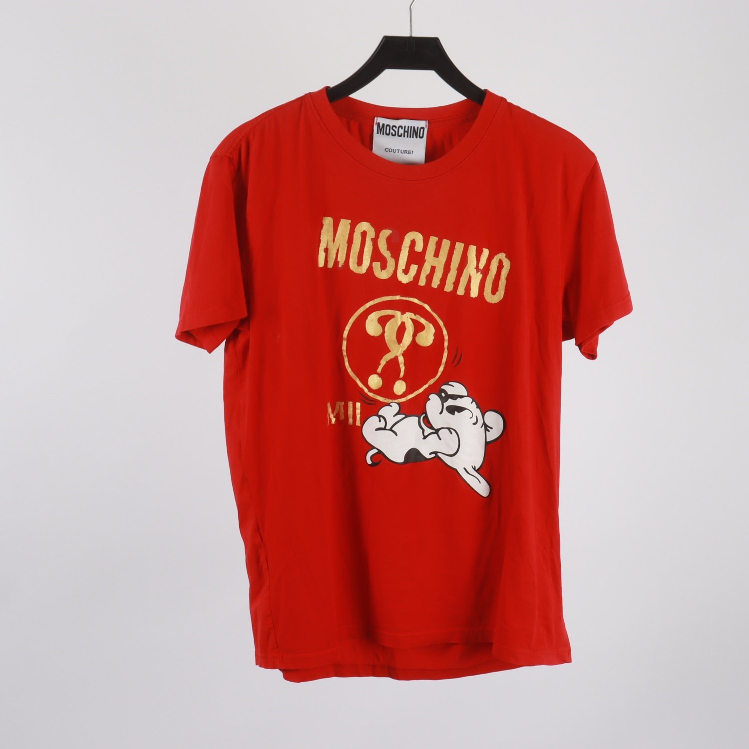 T-shirt med tryck, Moschino, röd, stl. XXL