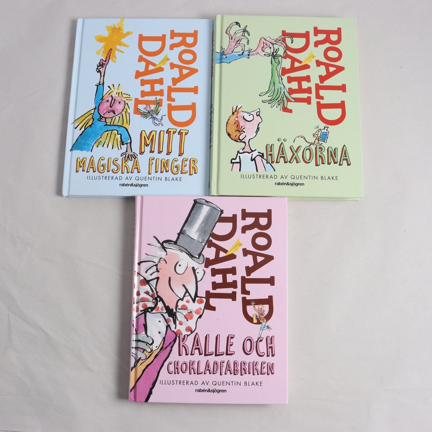 Roald Dahl, bokpaket med 3 volymer