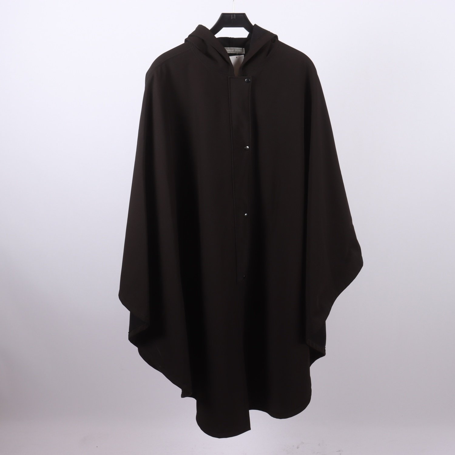 Kappa/poncho, Delicat Studio, svart, softshell, stl. L