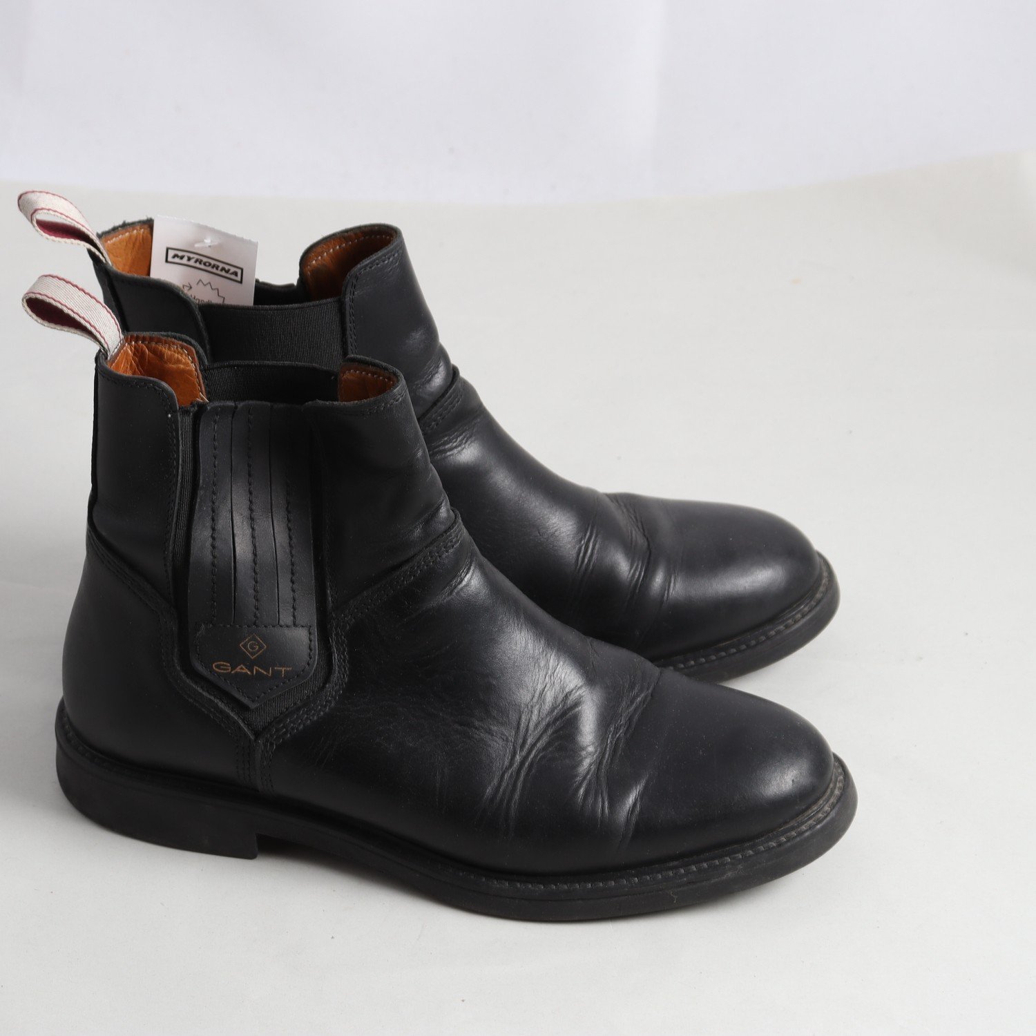 Chelsea Boot, Gant, svart, skinn, stl. 39