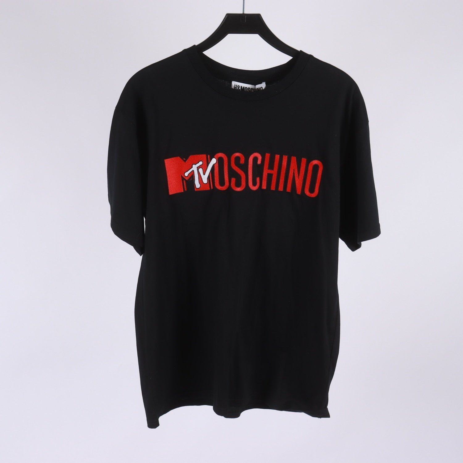 T-shirt, Moschino x H&M, Mtv, svart, stl. M